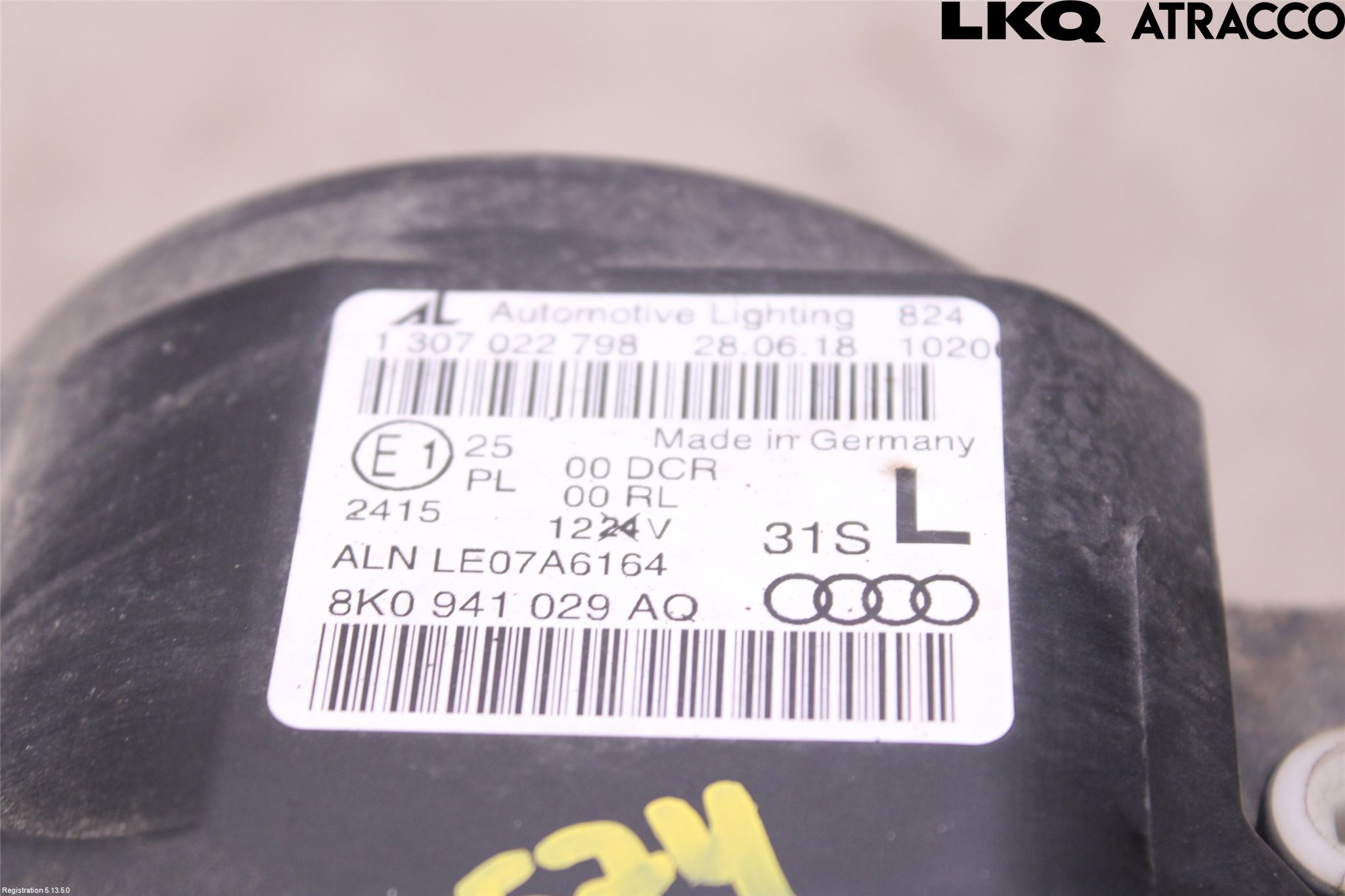 Audi A4/S4 08-11 Strålkastare Vänster