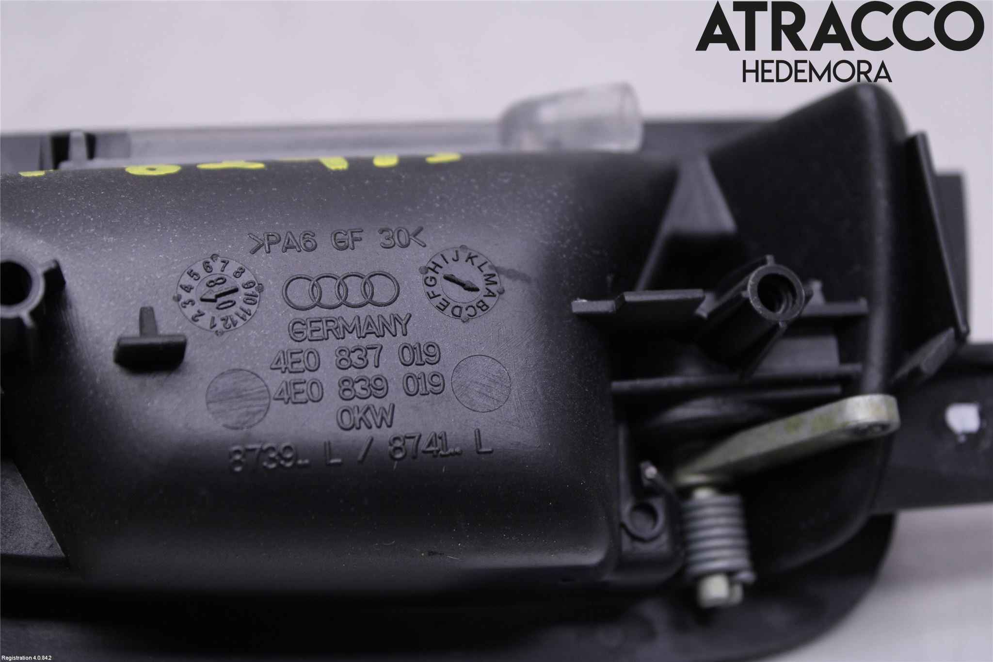 Audi A8/S8 4E  02-09 Dörrhandtag Inre Vä