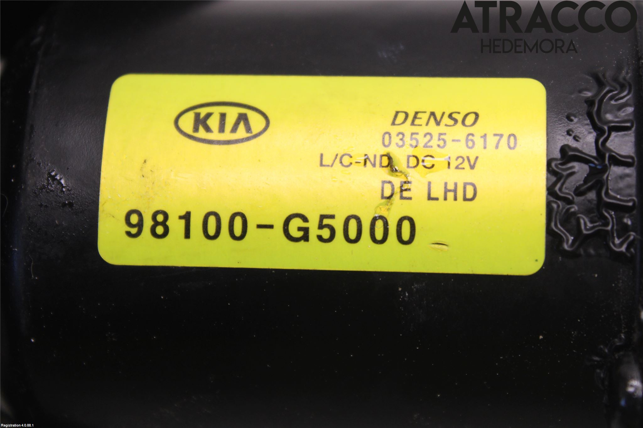 Kia NIRO (DE) 17-22 Torkarmotor Vindruta