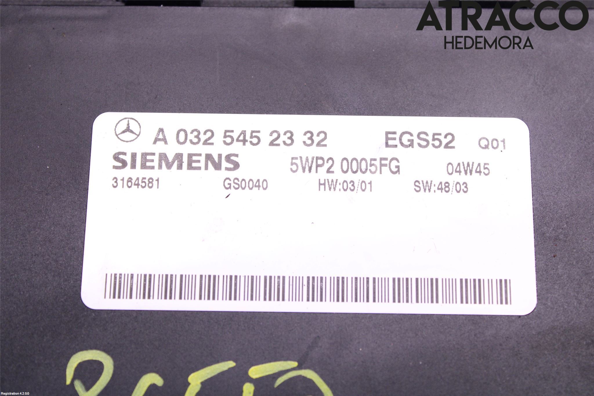 Mercedes-Benz MB CLK (C209) 02-09 Styrenhet Växellåda