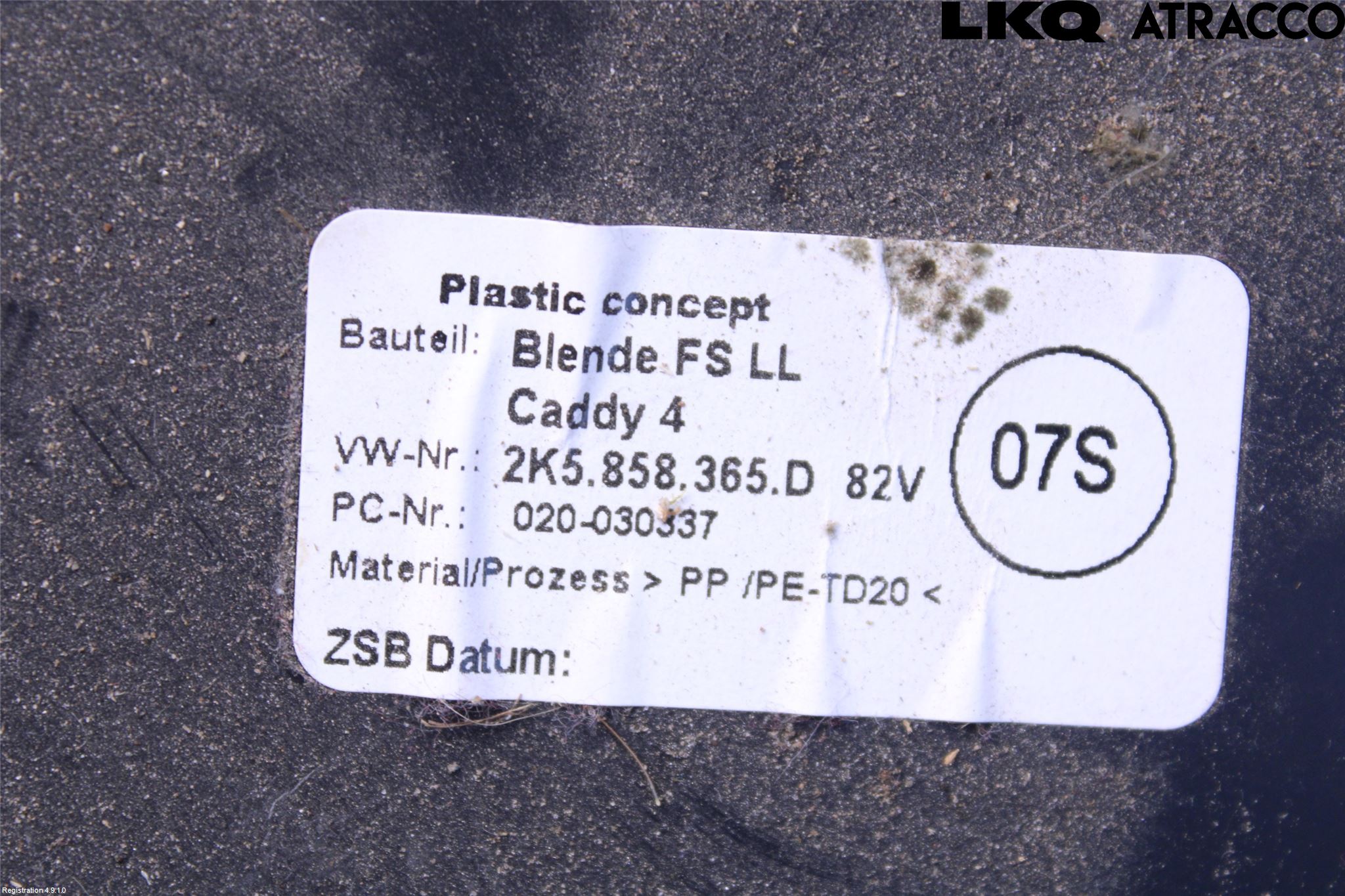 Volkswagen VW CADDY 16-20 Instrumentbräda Sparkskydd