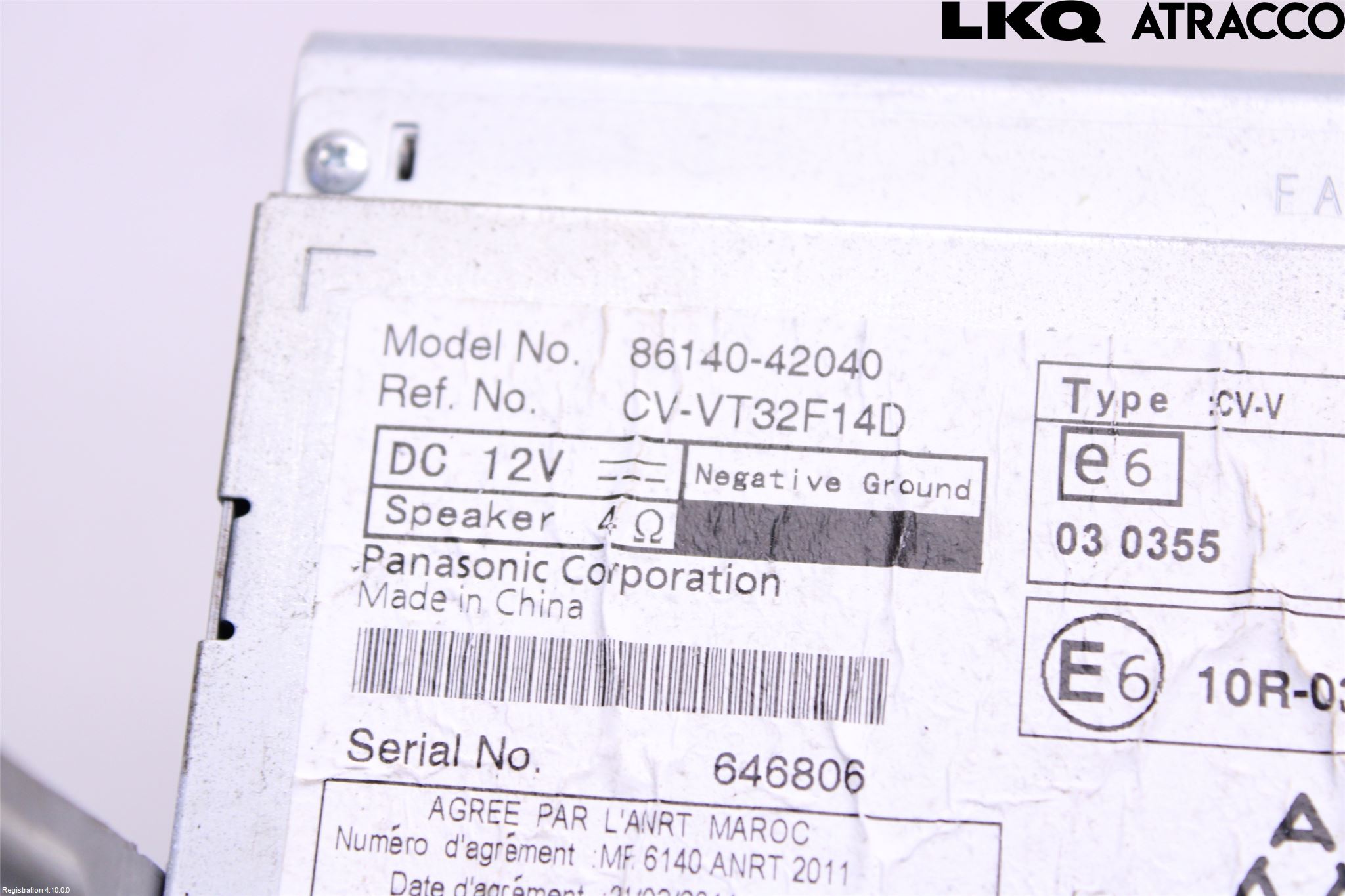 Toyota RAV4 13-18 Cd Radio - Multimediapanel