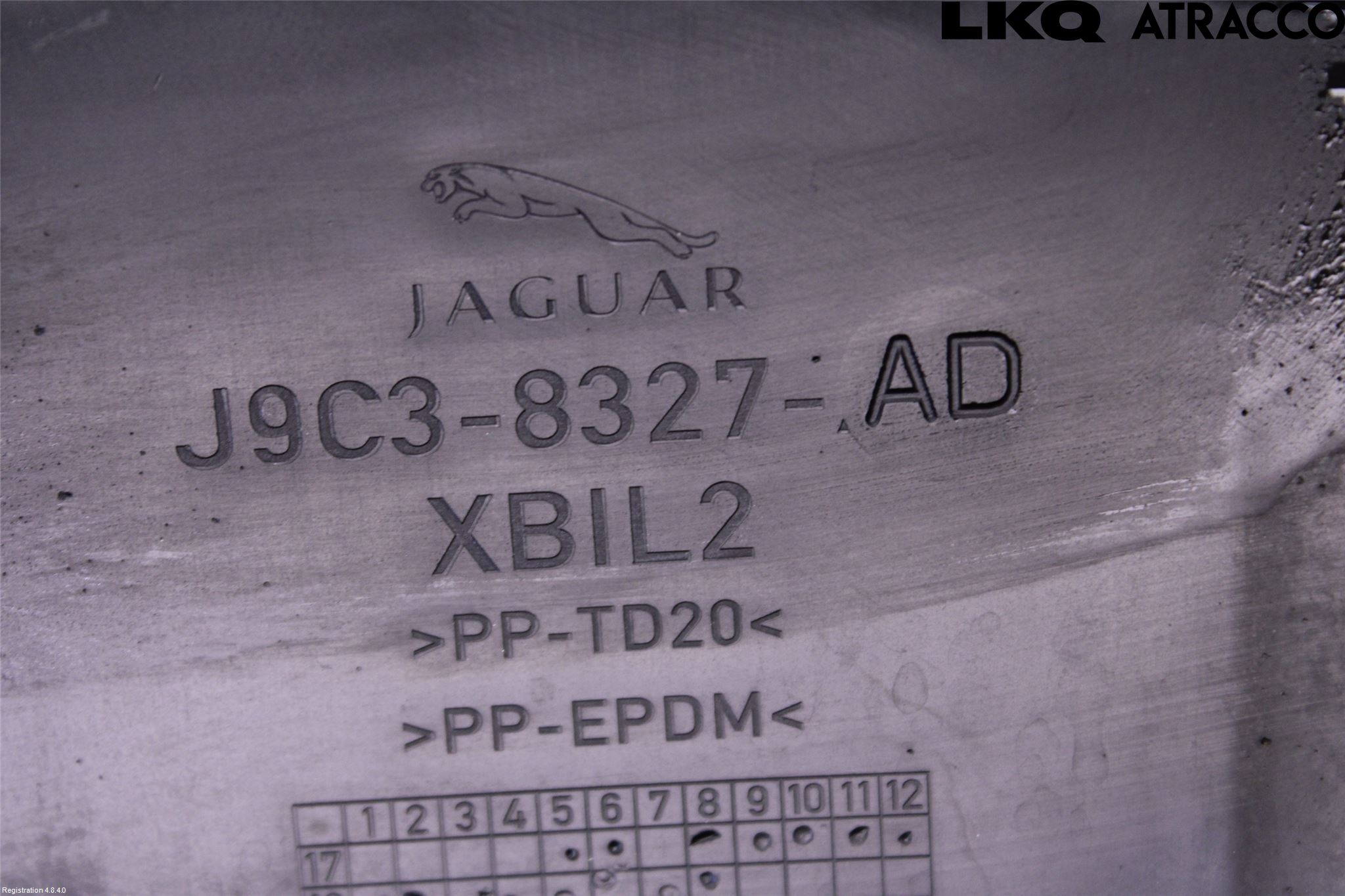 Jaguar E-PACE 17- Deflektor Plåt-Plast Kylning