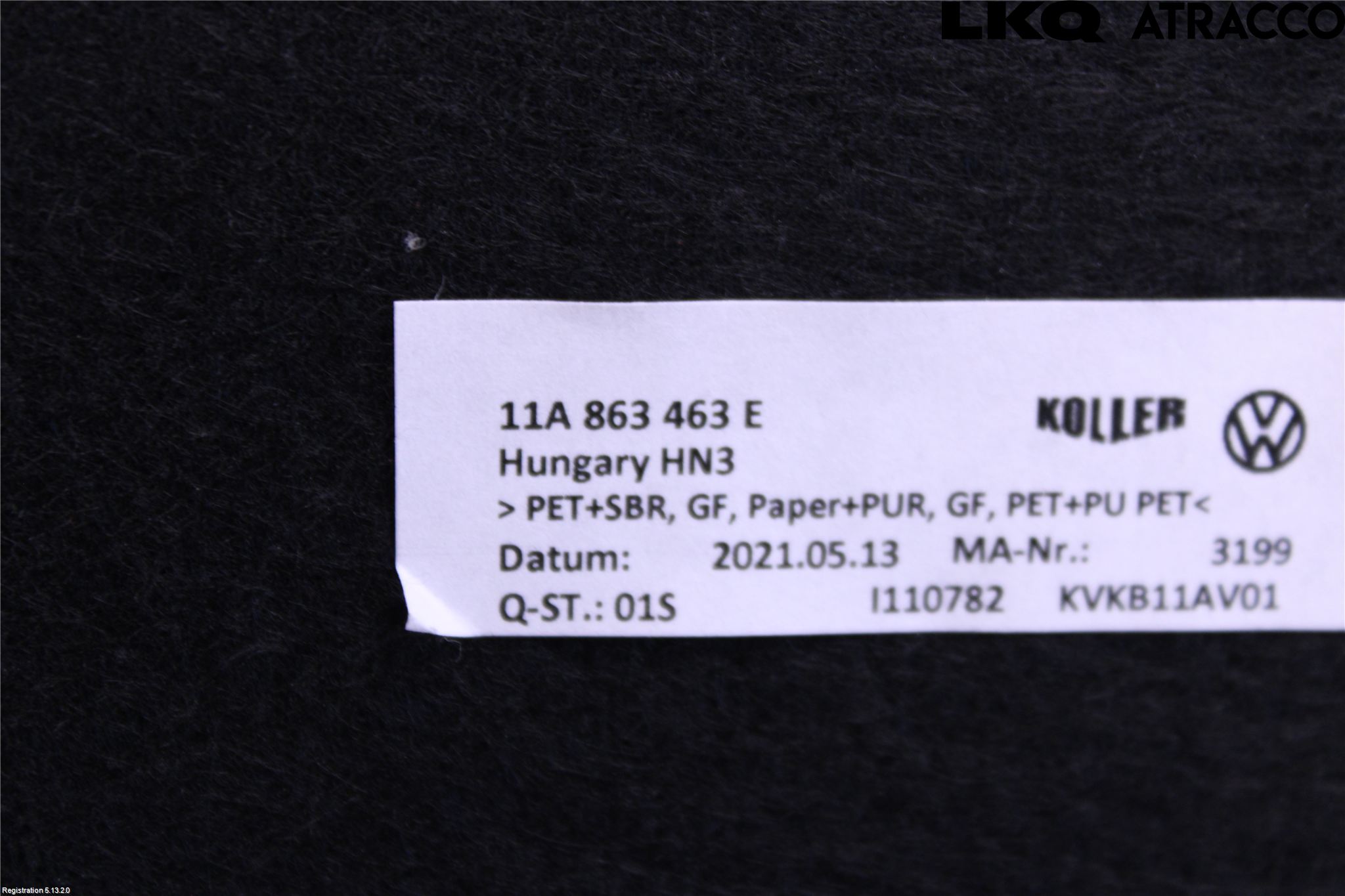 Volkswagen VW ID.4 21- Bagage Golv