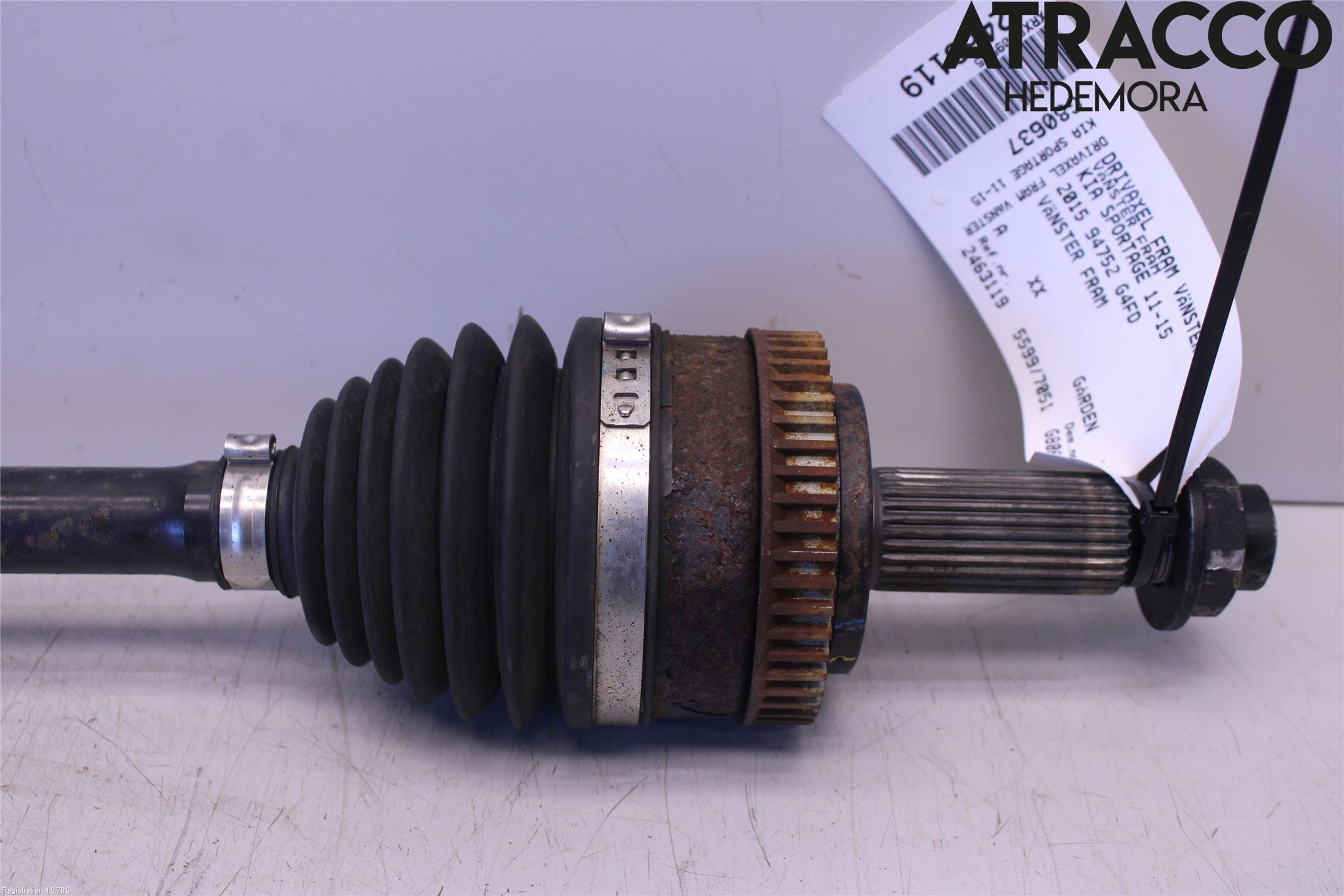 Kia SPORTAGE (SL) 11-15 Drivaxel Fram Vänster