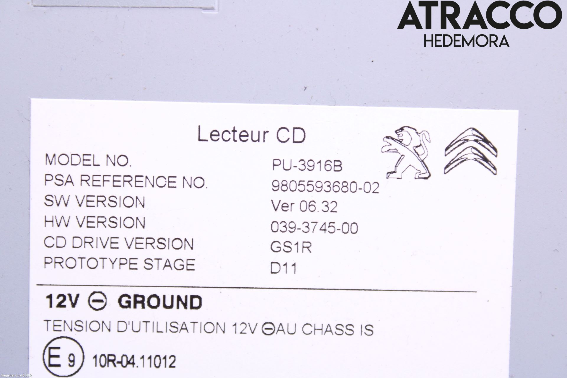 Citroen C4 II 11-18 Cd Radio - Multimediapanel