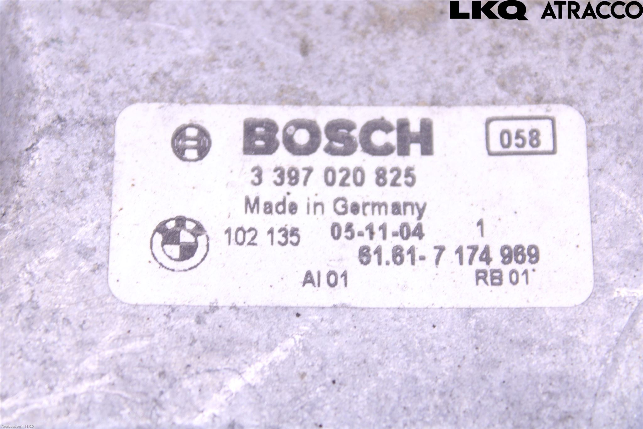 BMW 7 E65/66    00-08 Torkarmekanism Vindruta