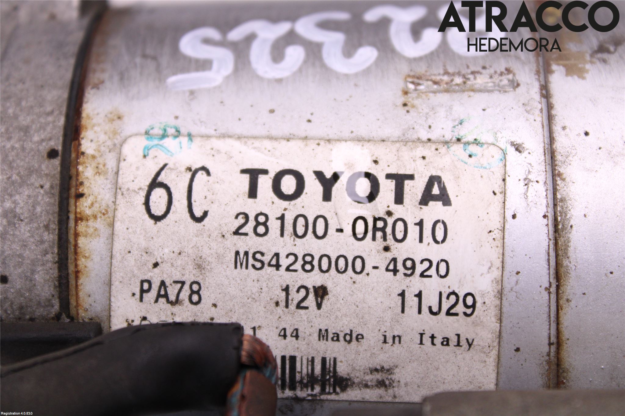 Toyota AURIS 07-09 Startmotor Diesel