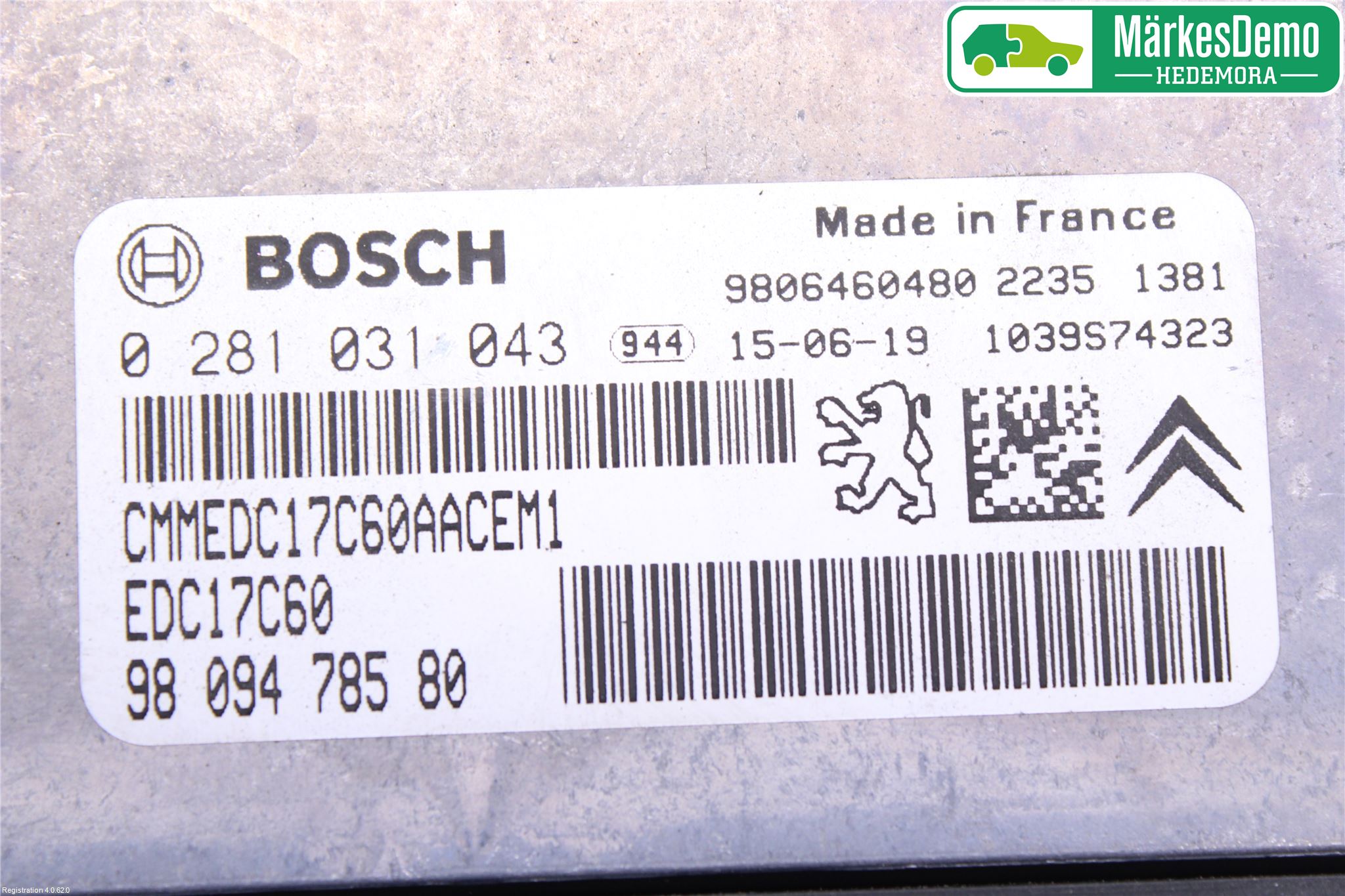 Peugeot PARTNER 16-18 Styrenhet Insprut Bensin