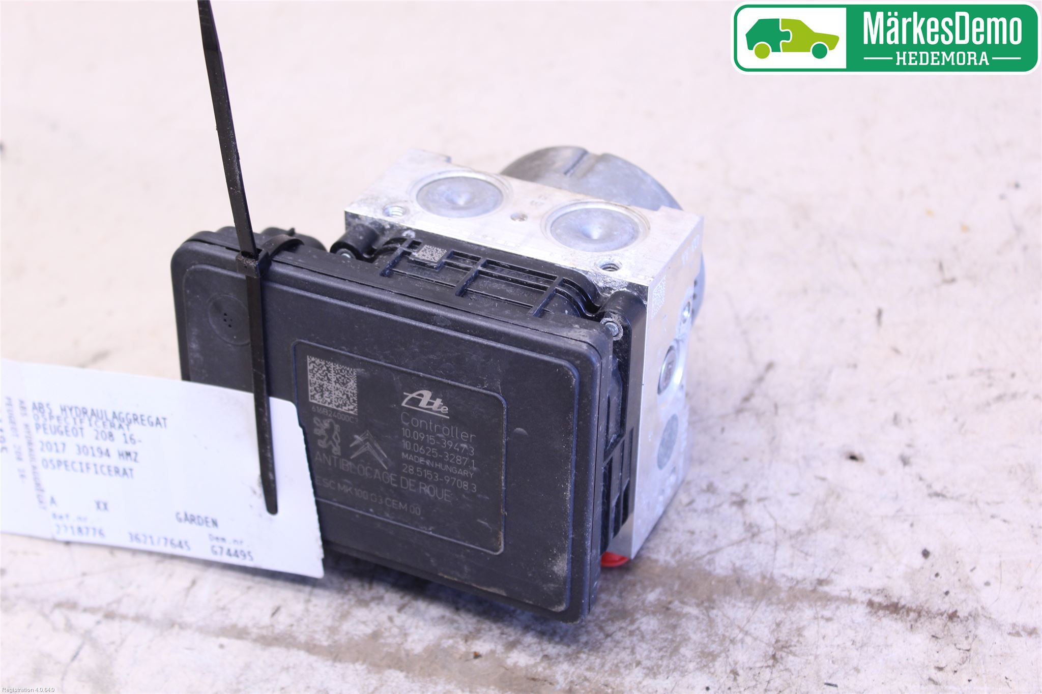 Peugeot PEUGOT 208 16-19 Abs Hydraulaggregat