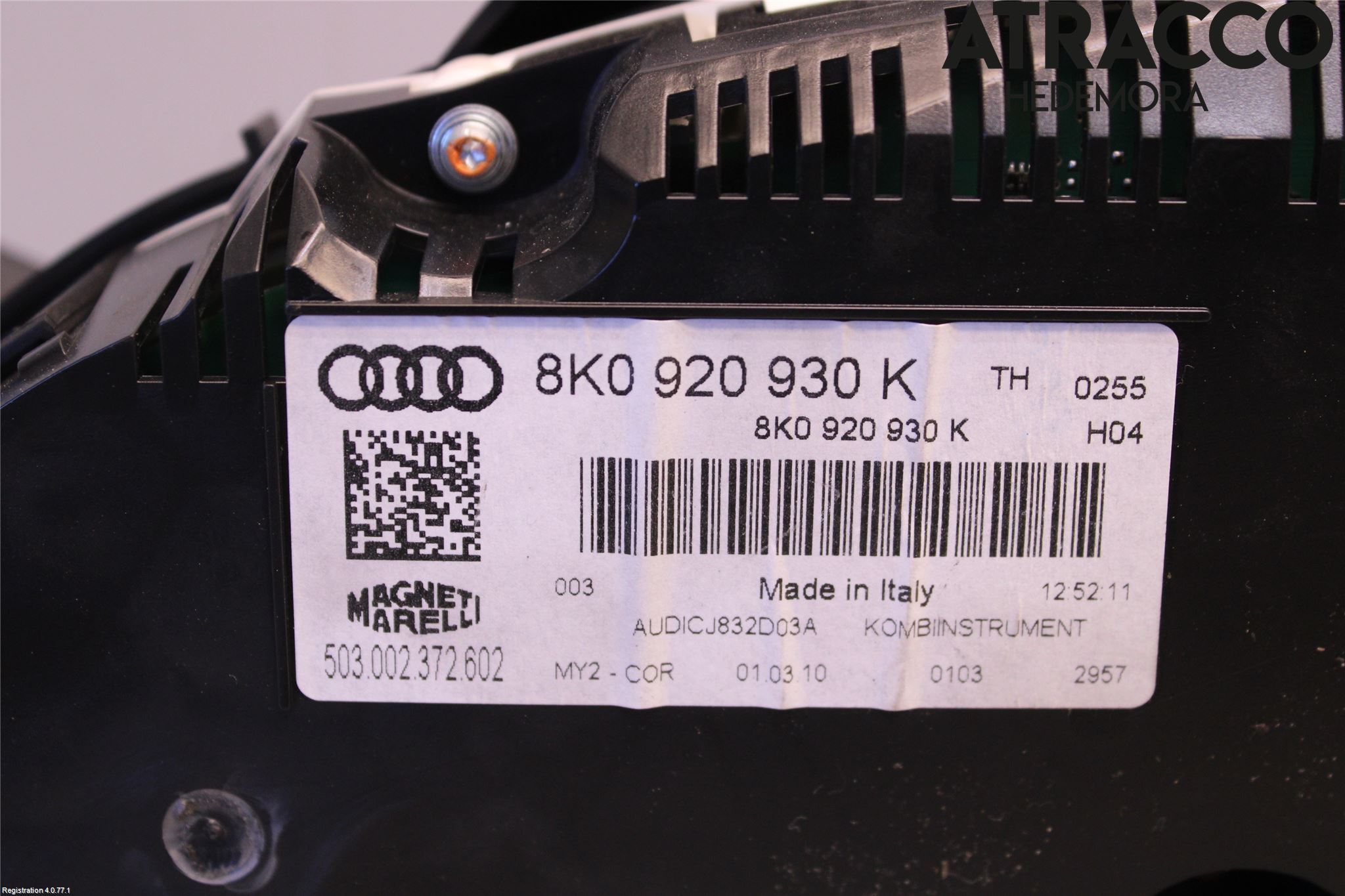 Audi A4/S4 08-11 Instrument Komb