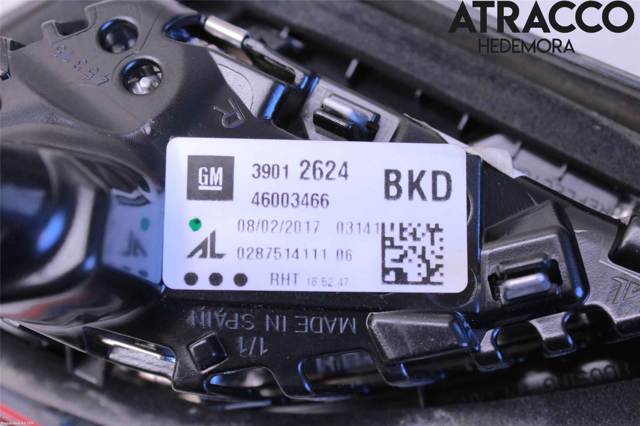 Opel CORSA E 15-19 Bakljus Lucka Hö