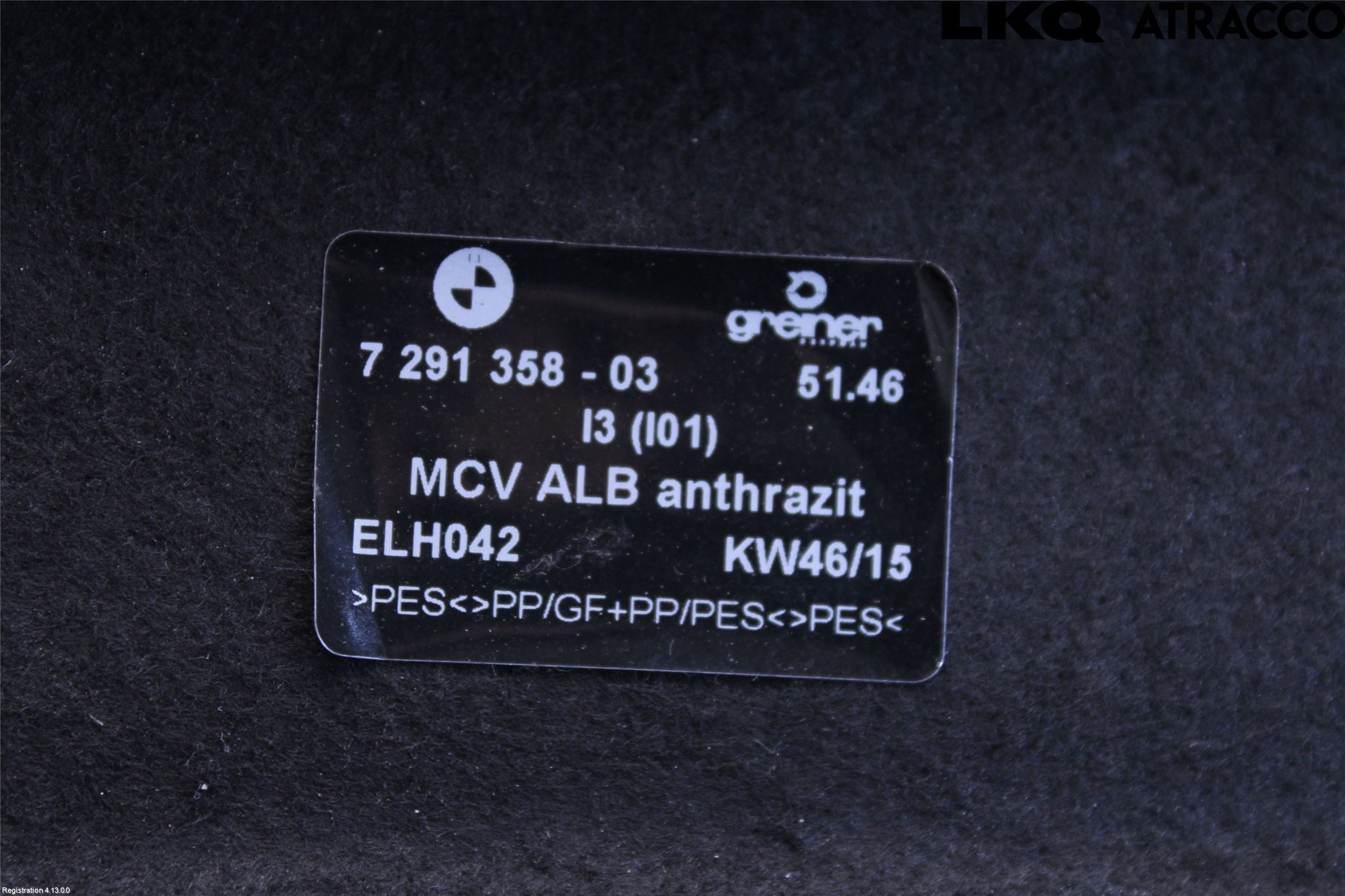 BMW i3 I01 13-22 Hatthylla