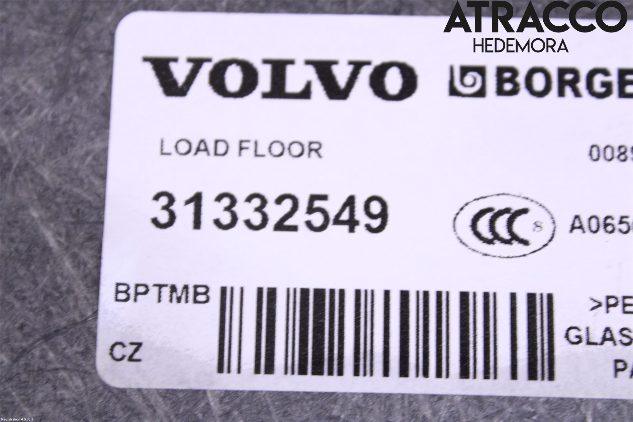 Volvo V40 CROSS COUNTRY 13-19 Bagage Golv