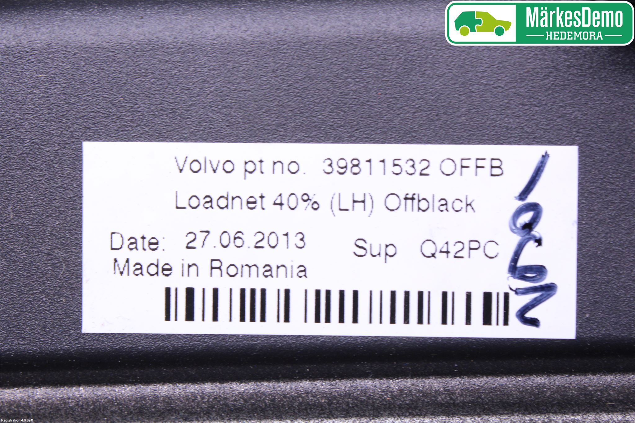 Volvo V60 14-18 Lastförskjutningsskydd-Galler