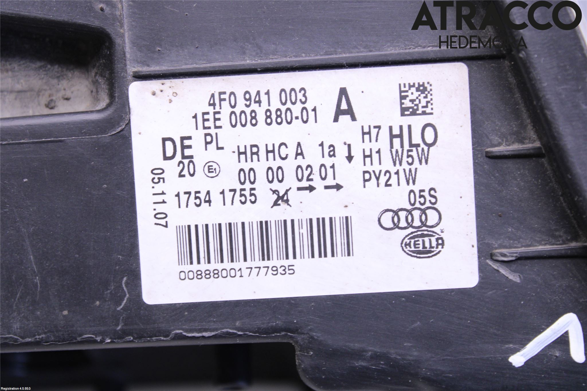 Audi A6/S6     05-11 Strålkastare Vänster