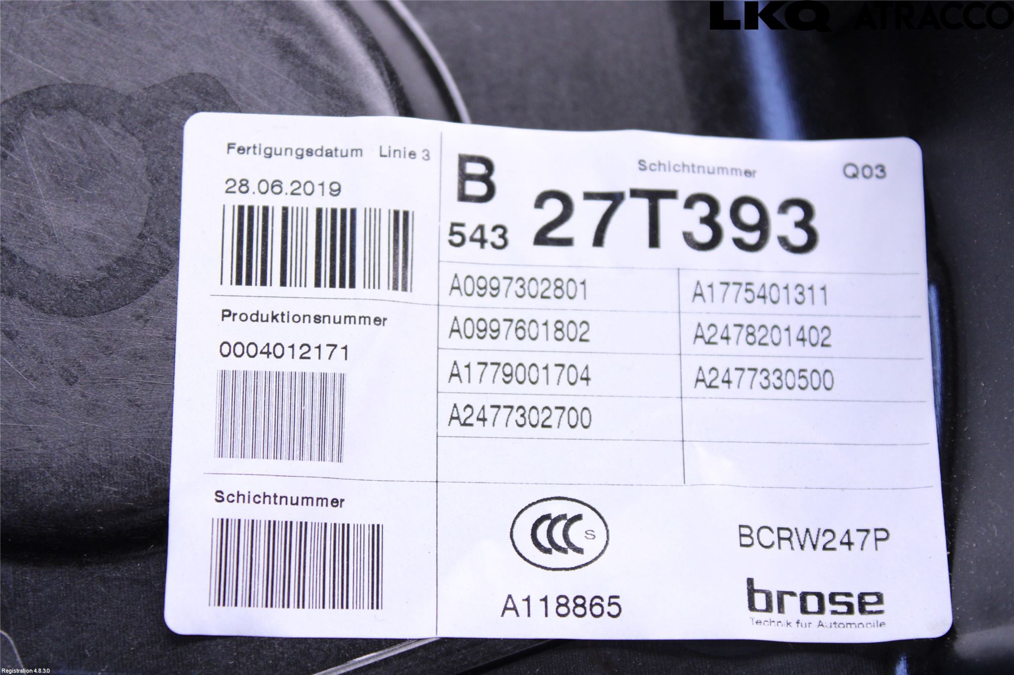 Mercedes-Benz MB B-KLASS (W247) 19- Fönsterhiss El Kompl