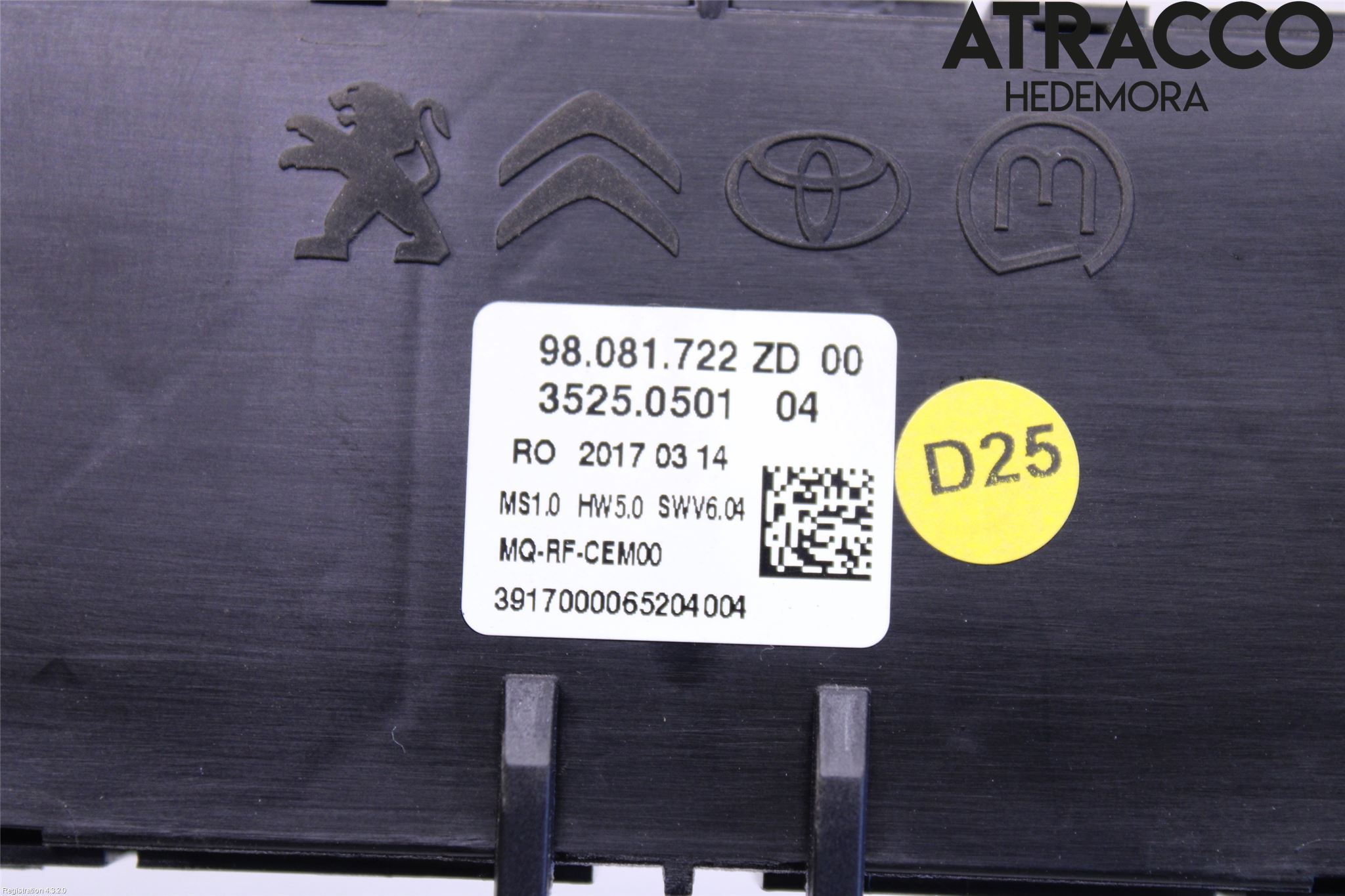 Citroen JUMPY/E-JUMPY 16- Ac Styrenhet Ac Manöveren