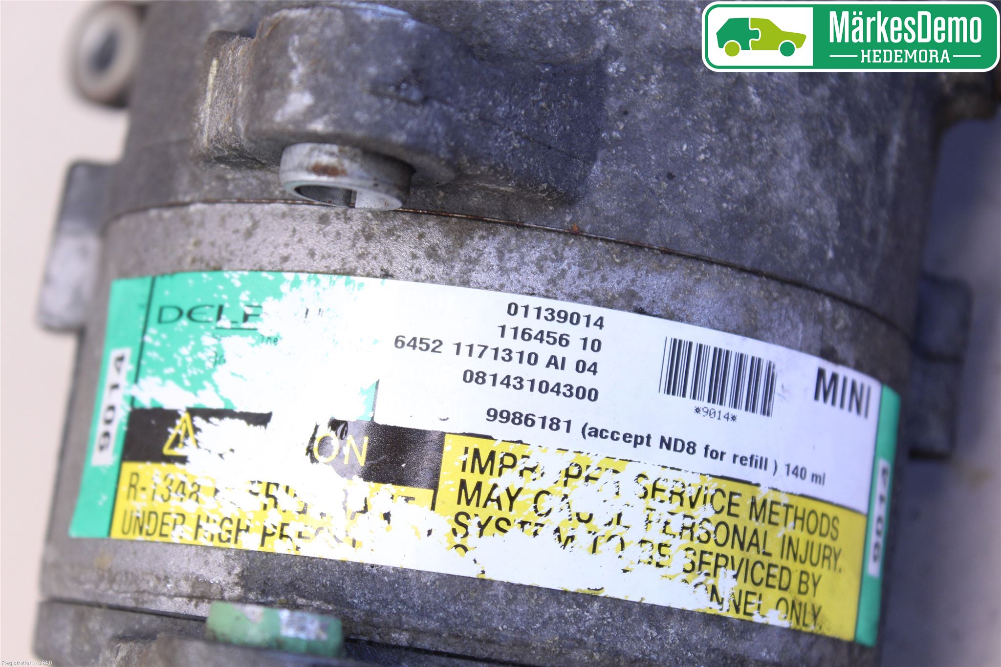 Mini COUPE R50/53 01-06 Ac Kompressor