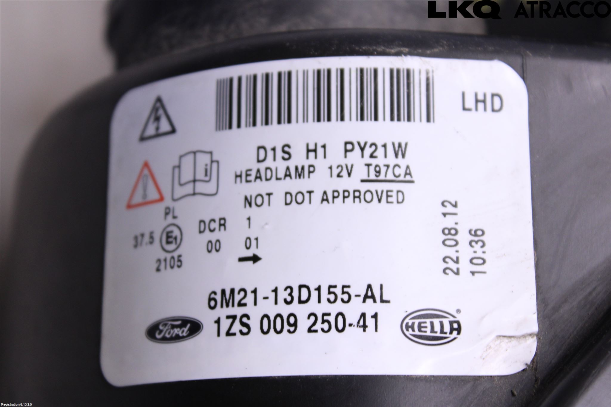 Ford S-MAX 06-15 Strålkastare Vänster