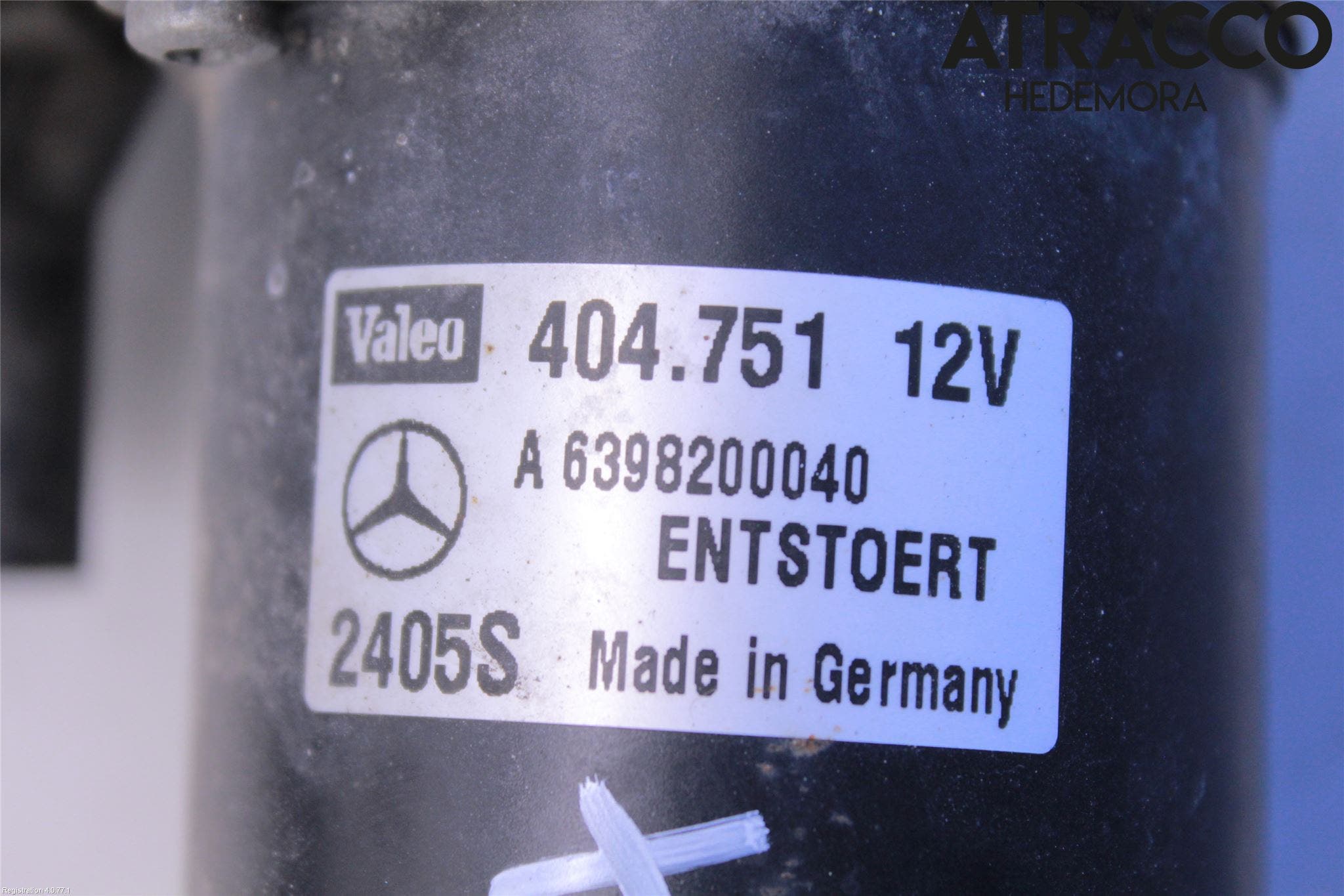 Mercedes-Benz MB VITO/VIANO (W639) 04-14 Torkarmotor Vindruta