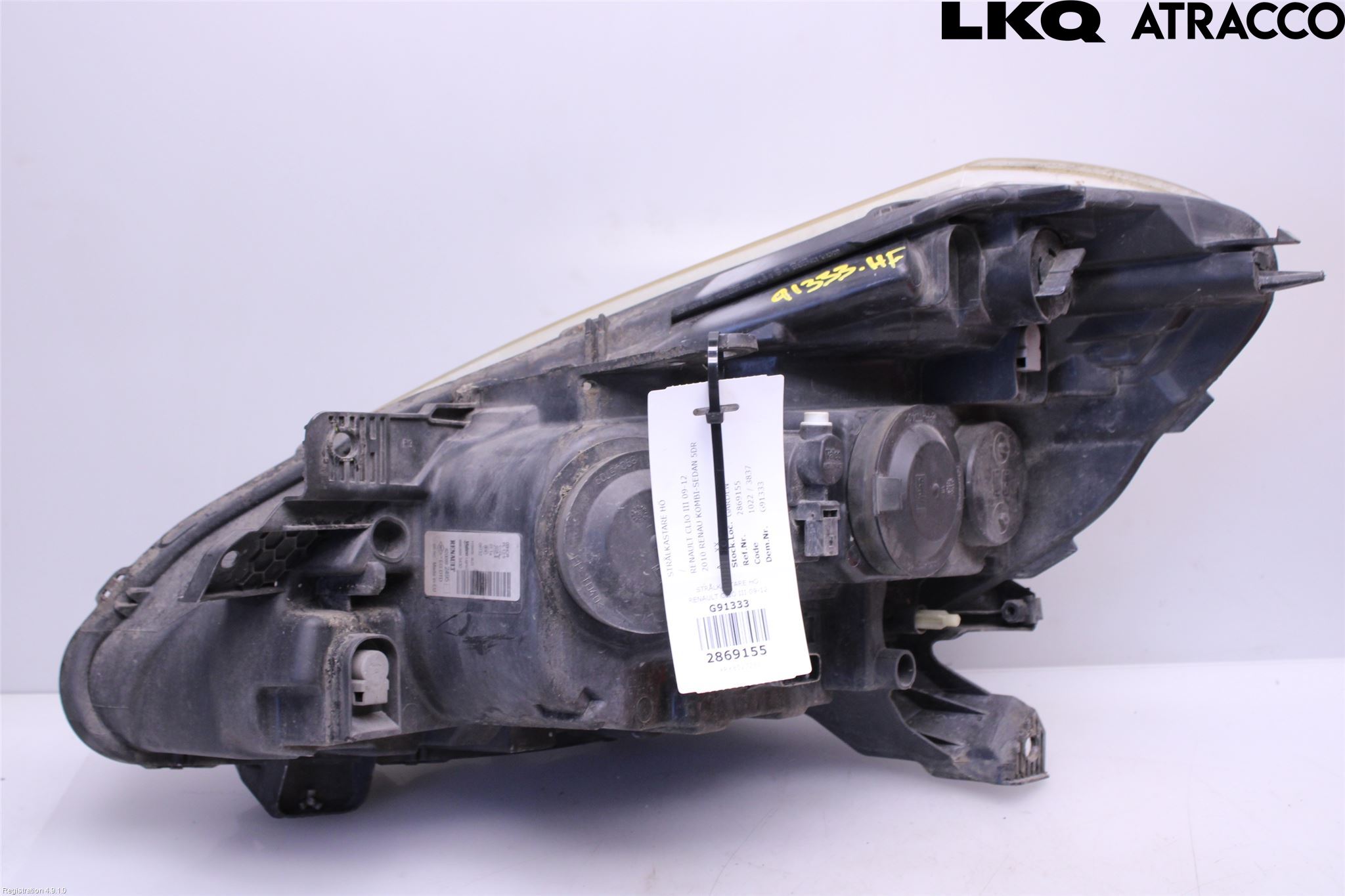 Renault CLIO III  09-12 Strålkastare Höger