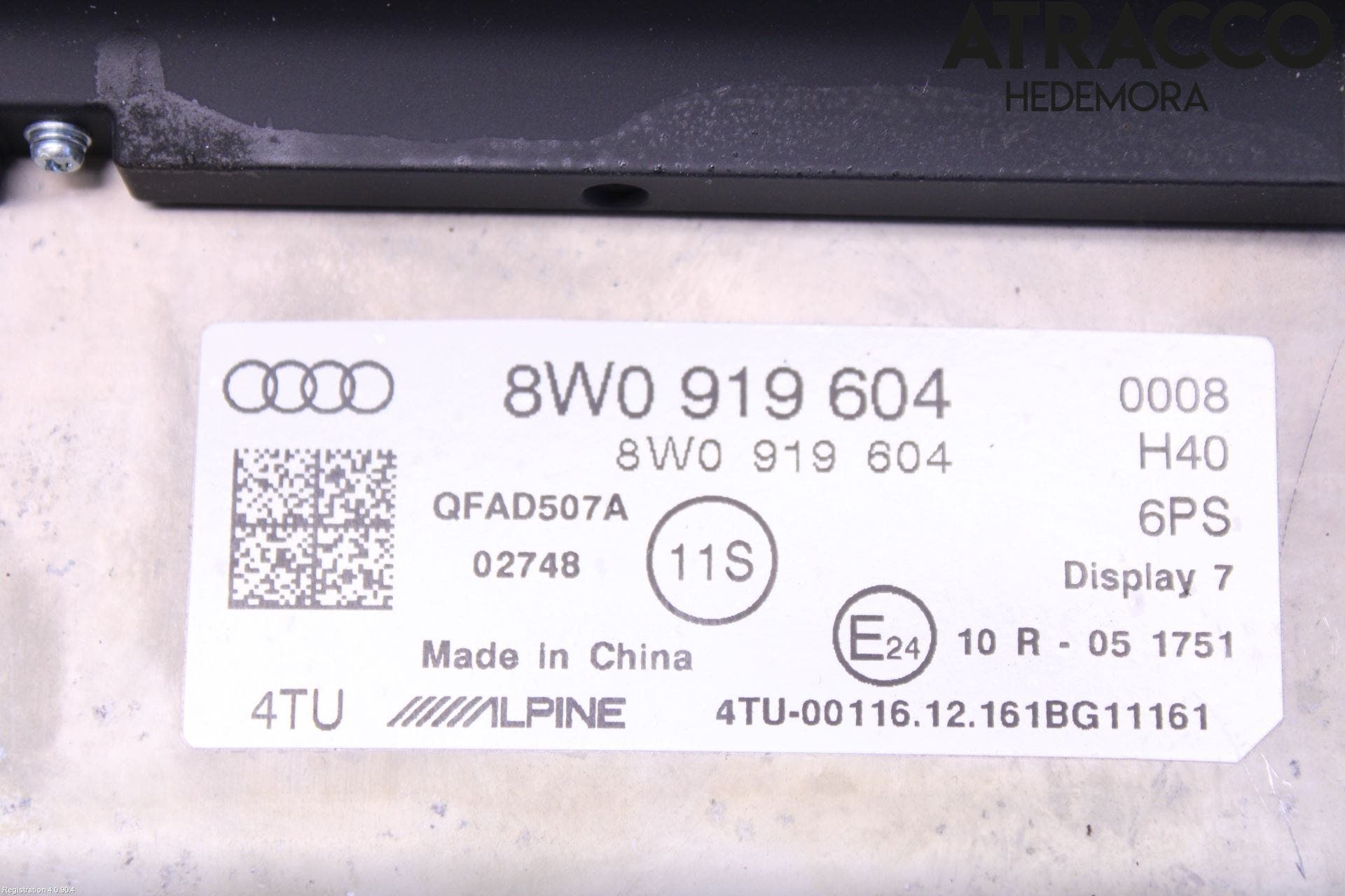Audi A5 17- Bildskärm