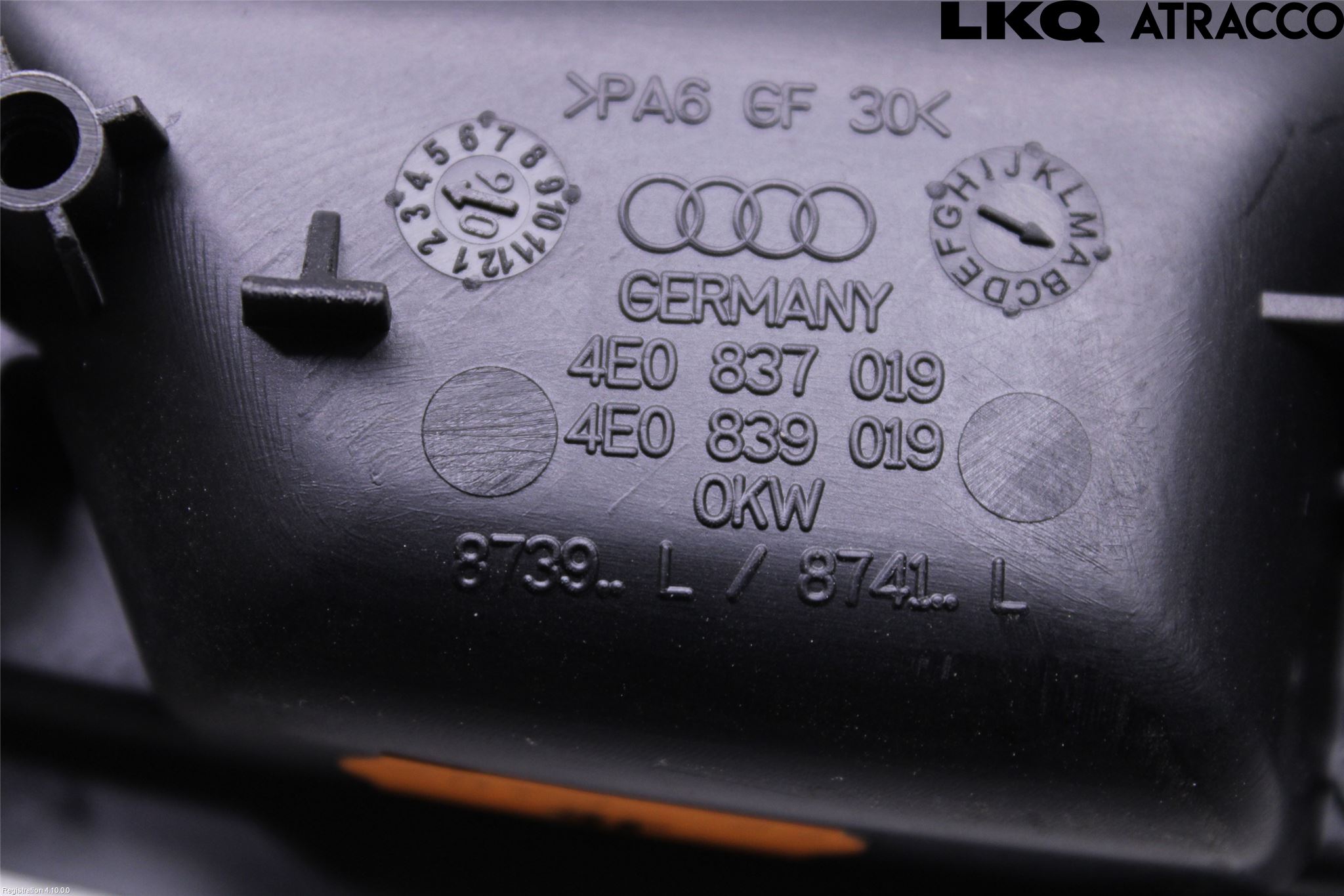 Audi A8/S8 4E  02-09 Dörrhandtag Inre Vä