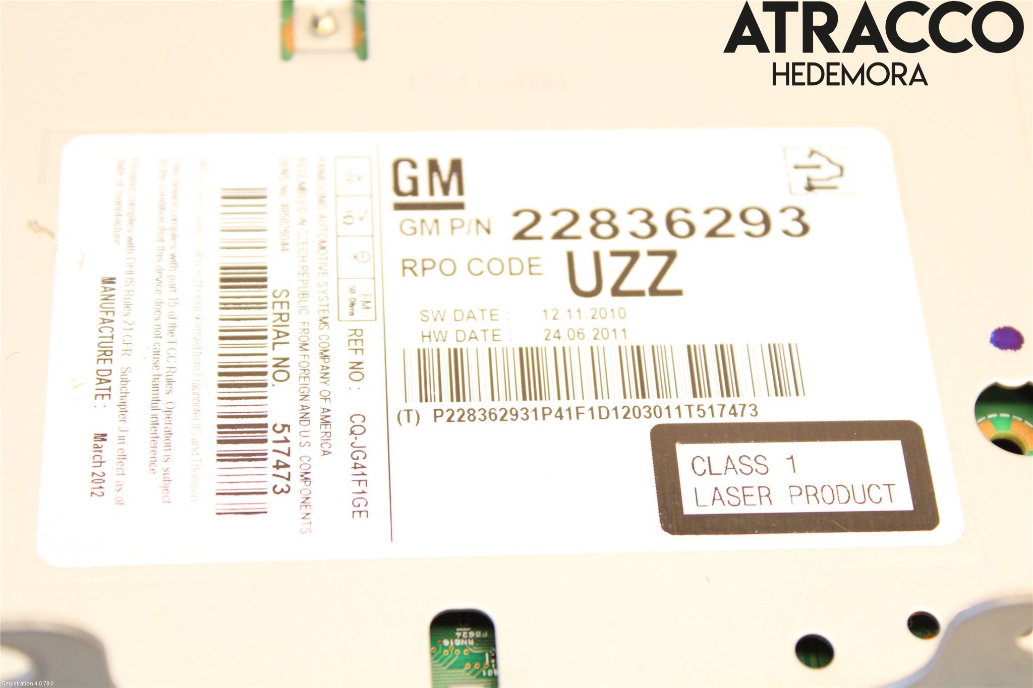 Opel ASTRA J 10-15 Cd Radio - Multimediapanel