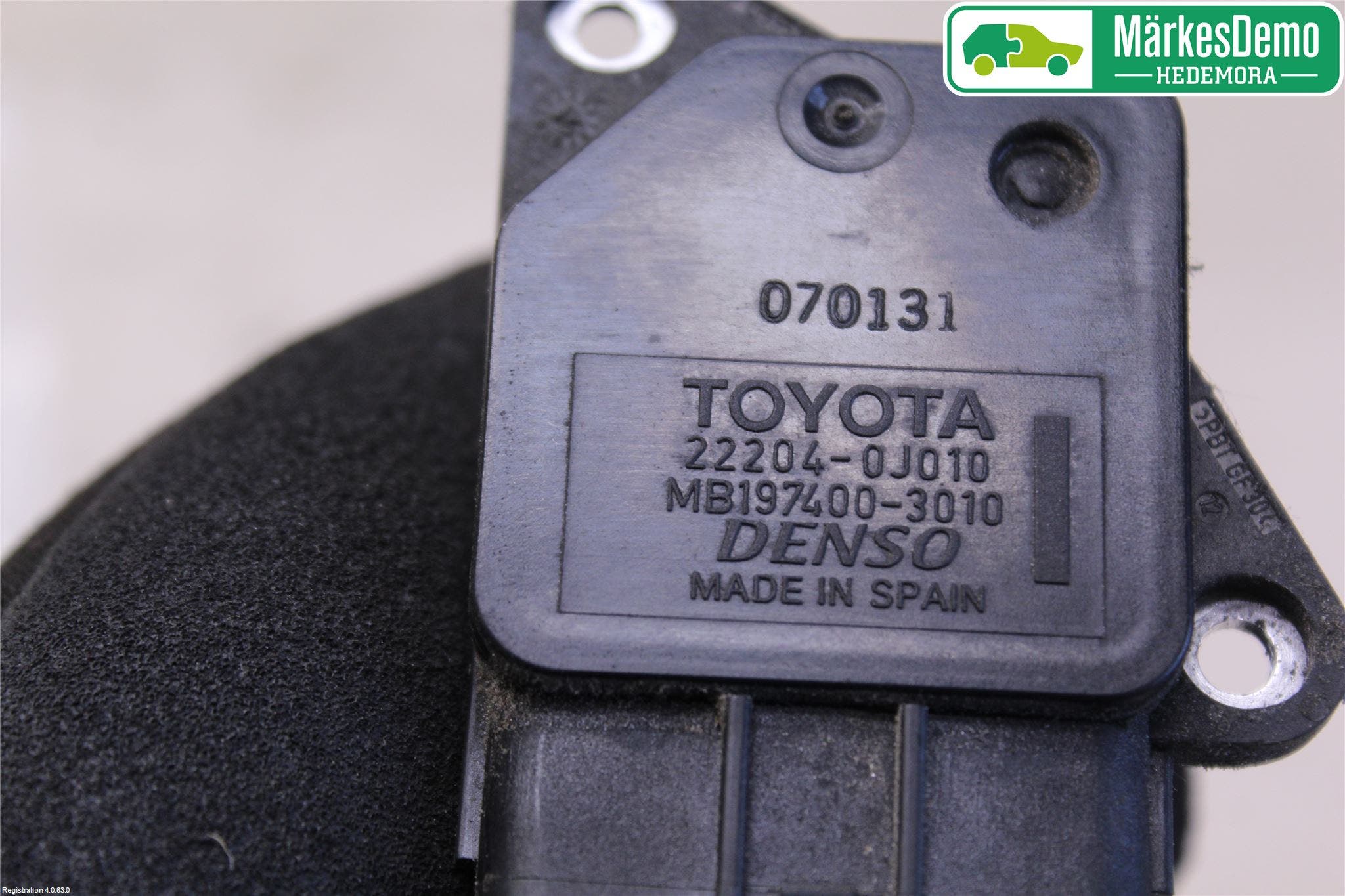 Toyota YARIS XP90 06-11 Injluftmassamätare