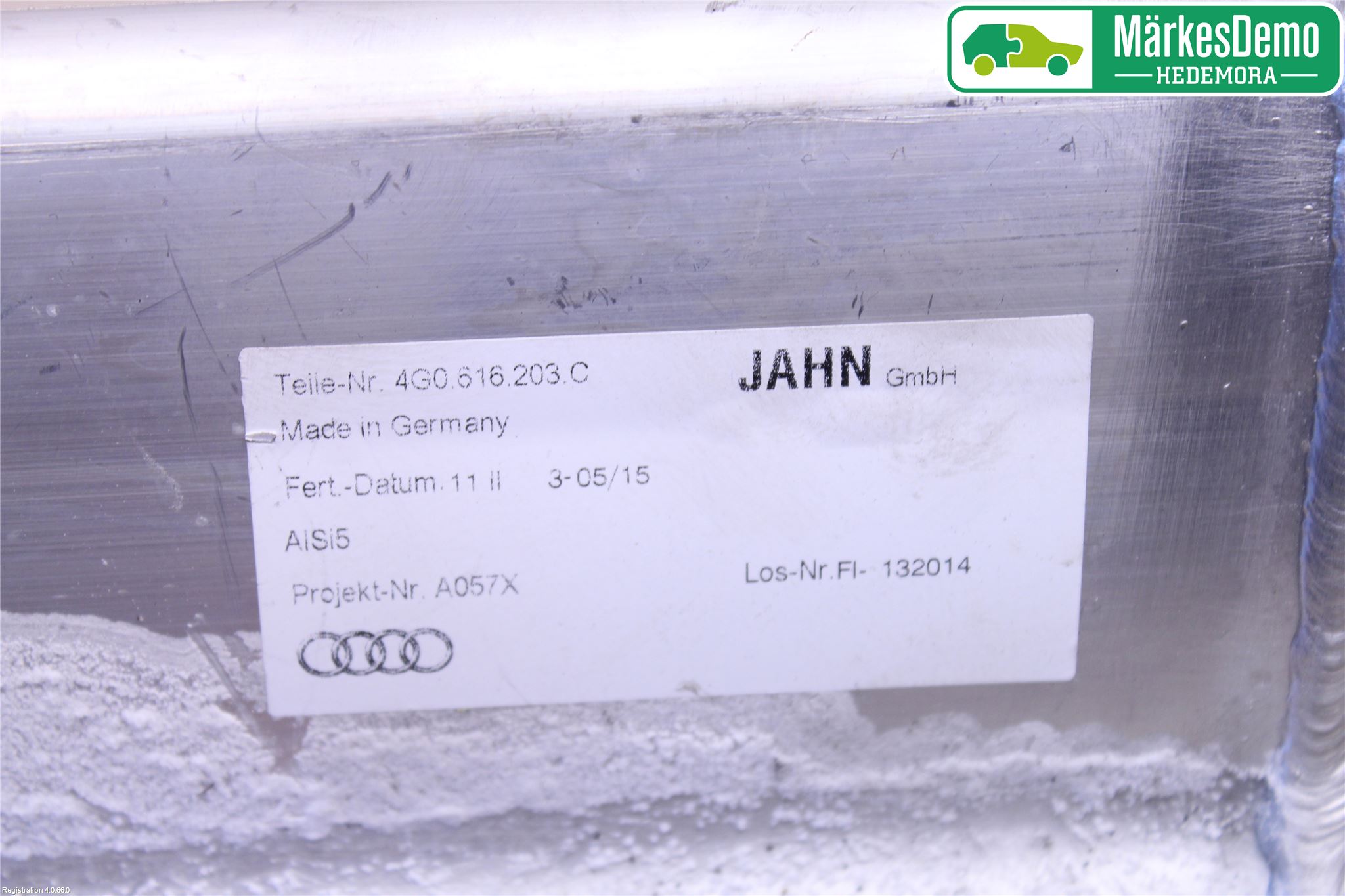 Audi A6 ALLROAD 12-18 Nivå/Luftförändring Trycktank