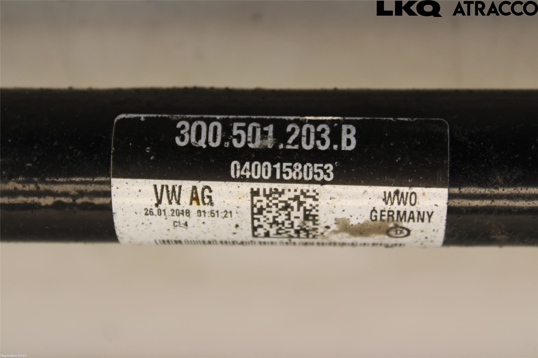 Volkswagen VW TIGUAN 16-24 Drivaxel Bak Vänster