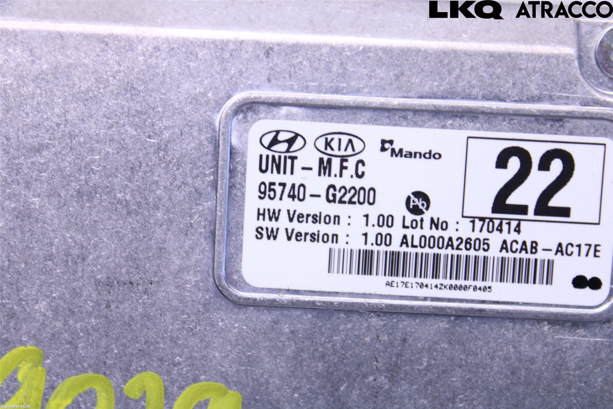 Hyundai IONIQ AE 17-22 Sensor Aktivt Kollisionsskydd