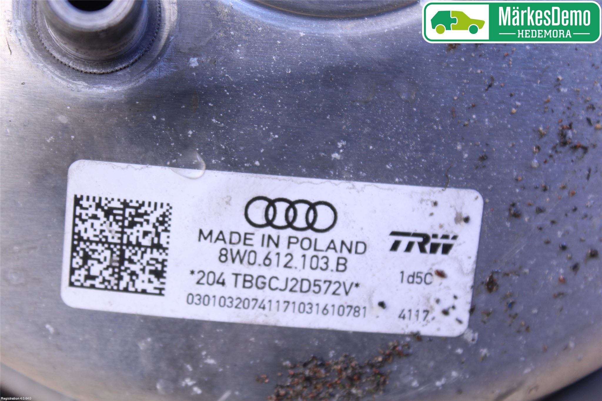 Audi A4/S4 B9 16-19 Bromsservo