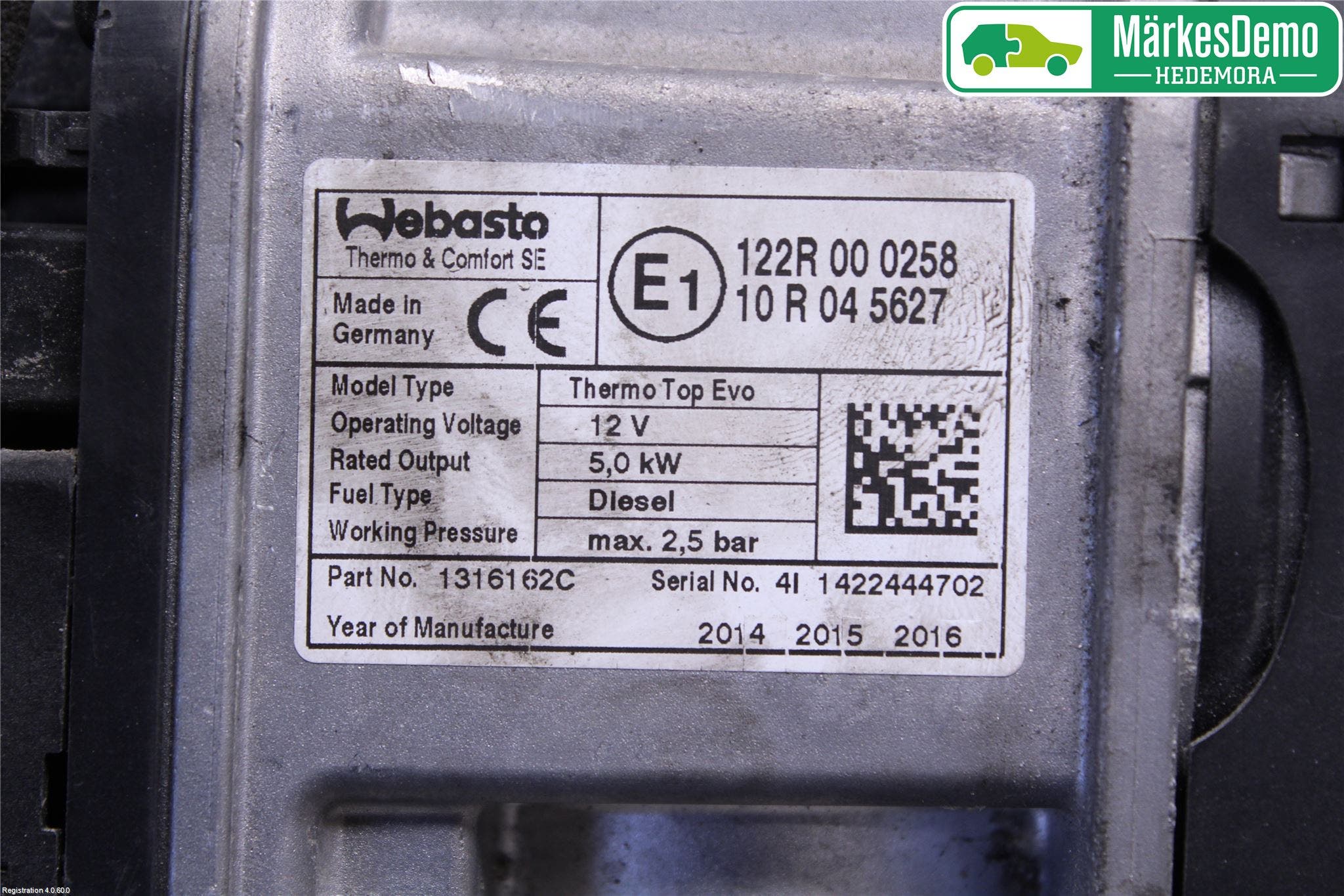 BMW 3 F30/F31/F80 12-19 Dieselvärmare