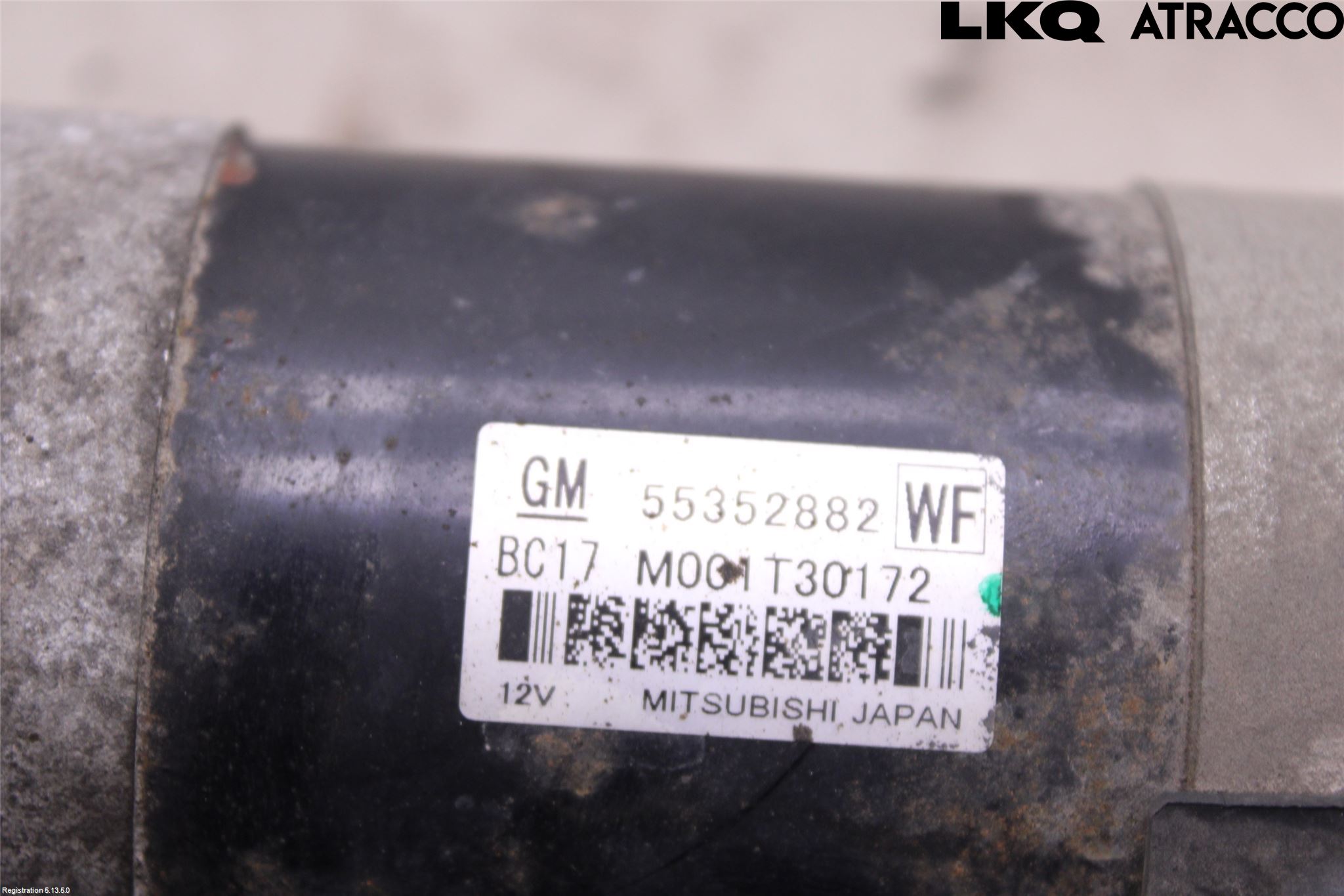 Opel ZAFIRA C 12-19 Startmotor Diesel