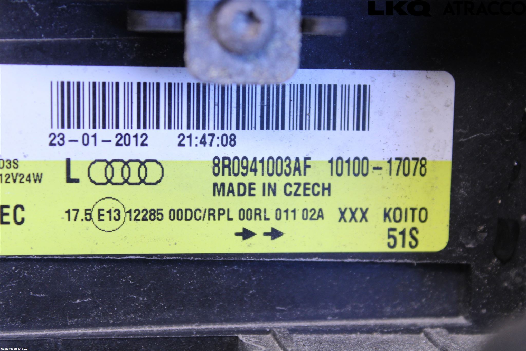 Audi Q5 09-16 Strålkastare Vänster