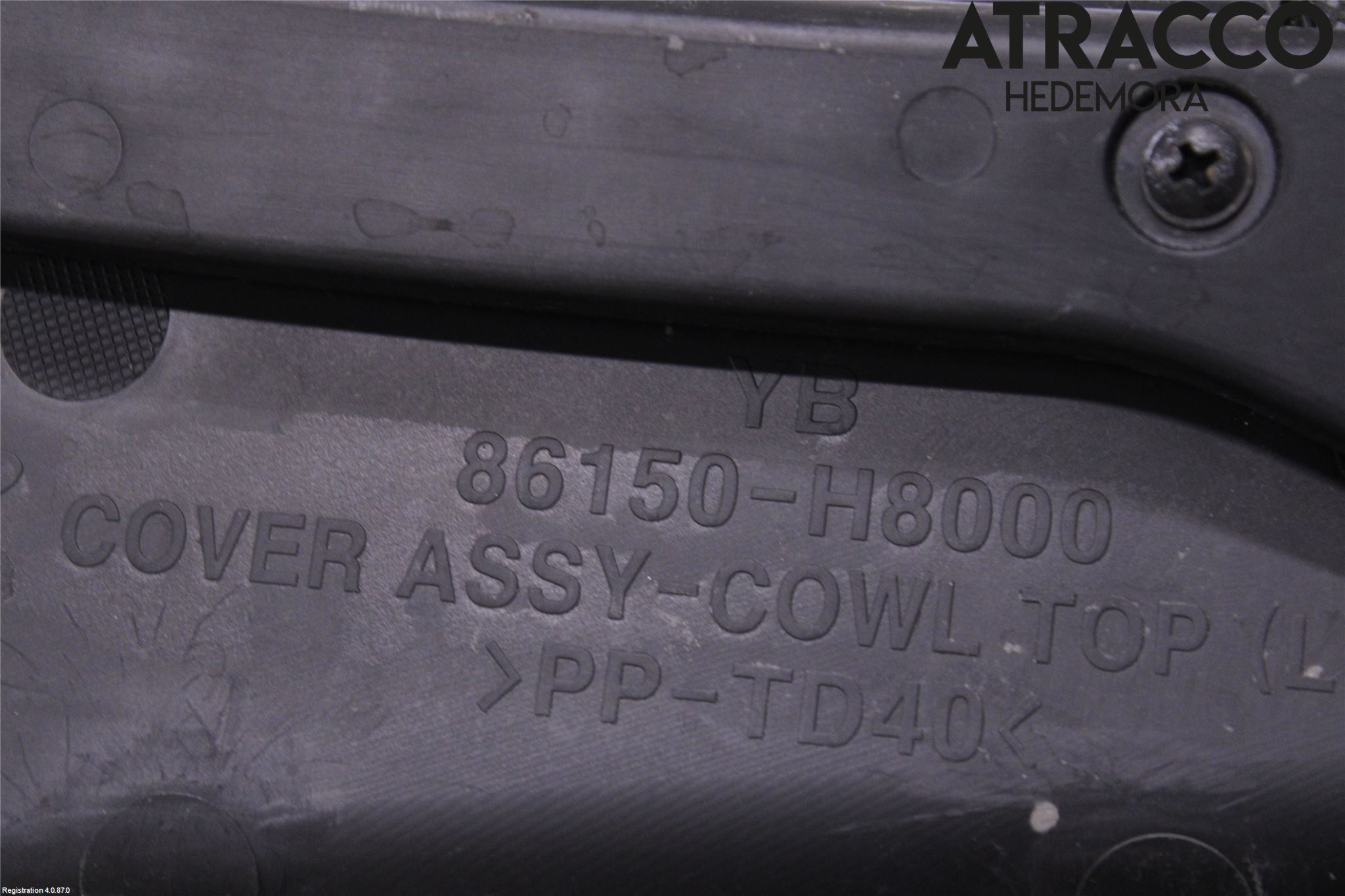 Kia RIO 17- Torpedplåt-Torpedplast