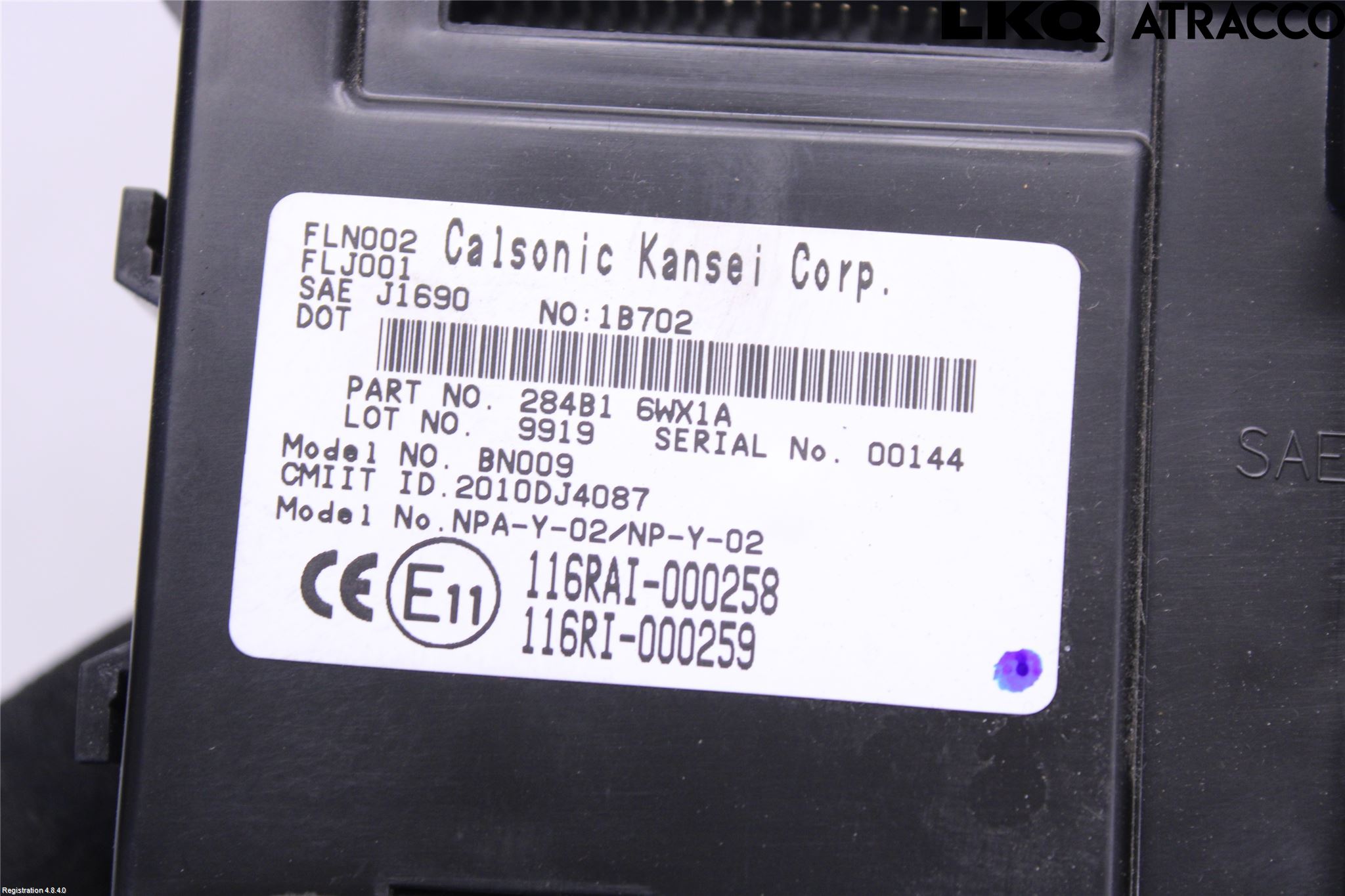 Nissan E-NV200/EVALIA Styrenhet Övrigt