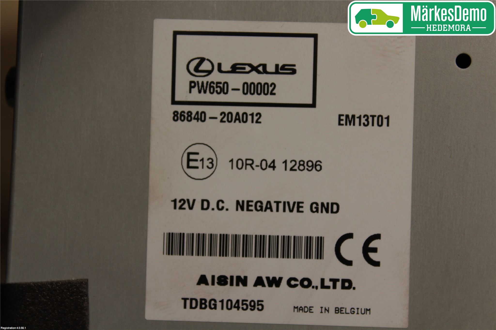 Lexus CT 200h Radio-Stereo Förstärkare