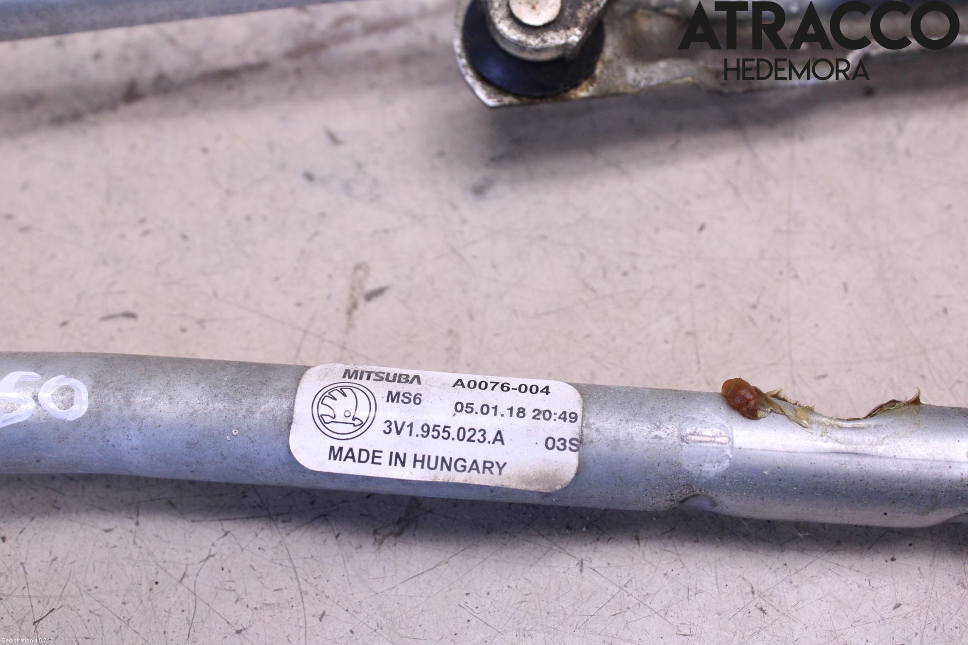 Skoda SUPERB 16-24 Torkarmekanism Vindruta