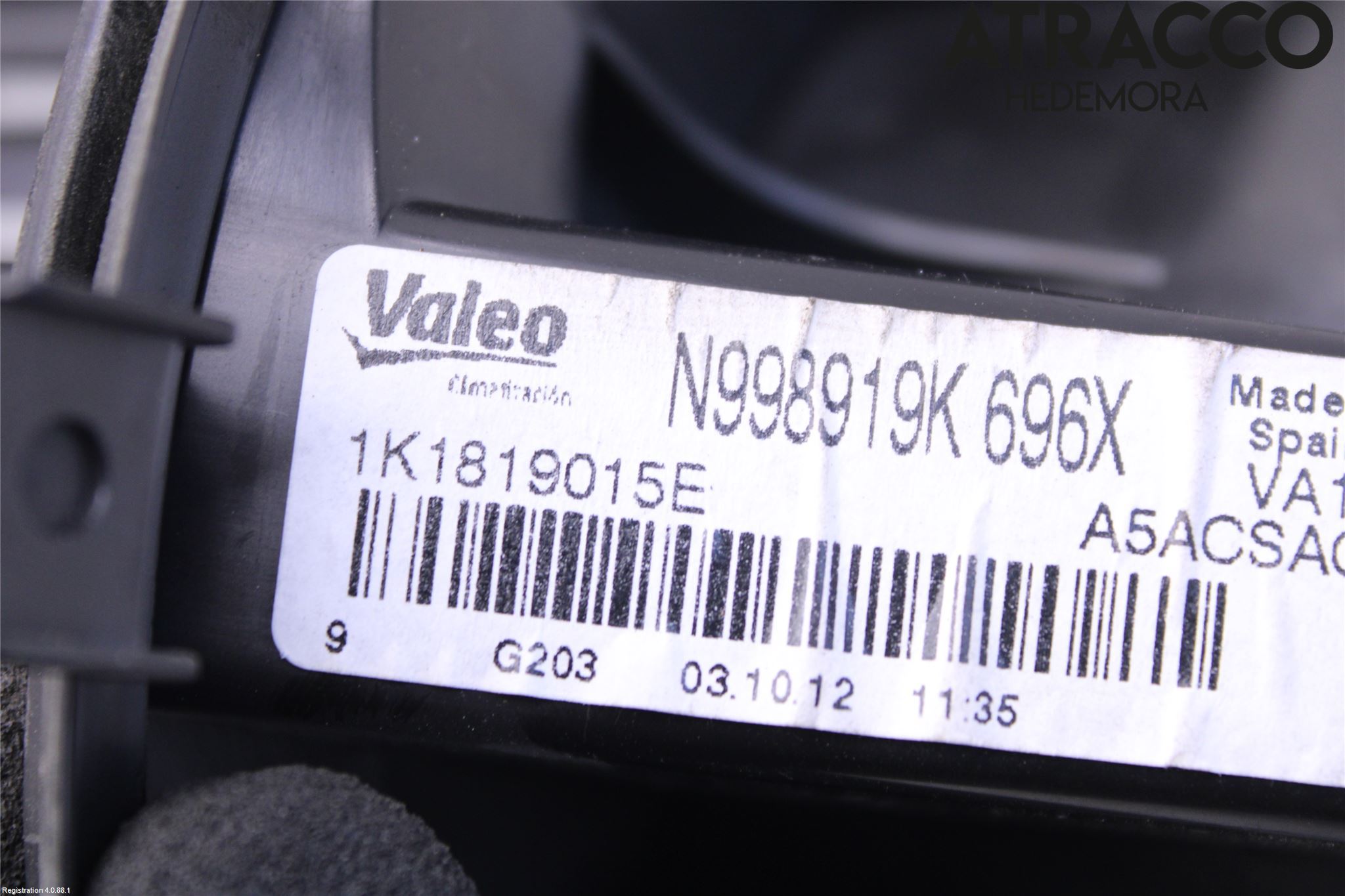 Volkswagen VW EOS  11- Ac Värmefläkt
