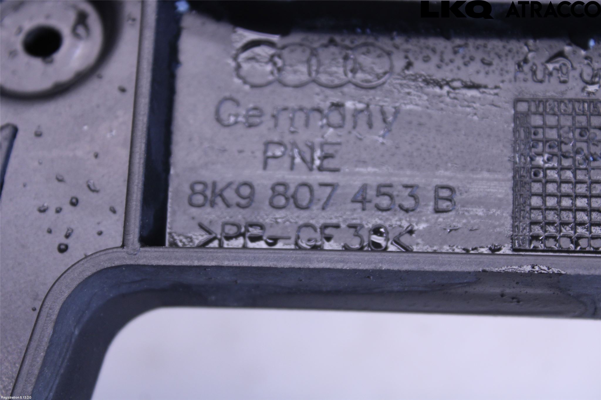 Audi A4 12-15 Stötfångarfäste Bak Vä