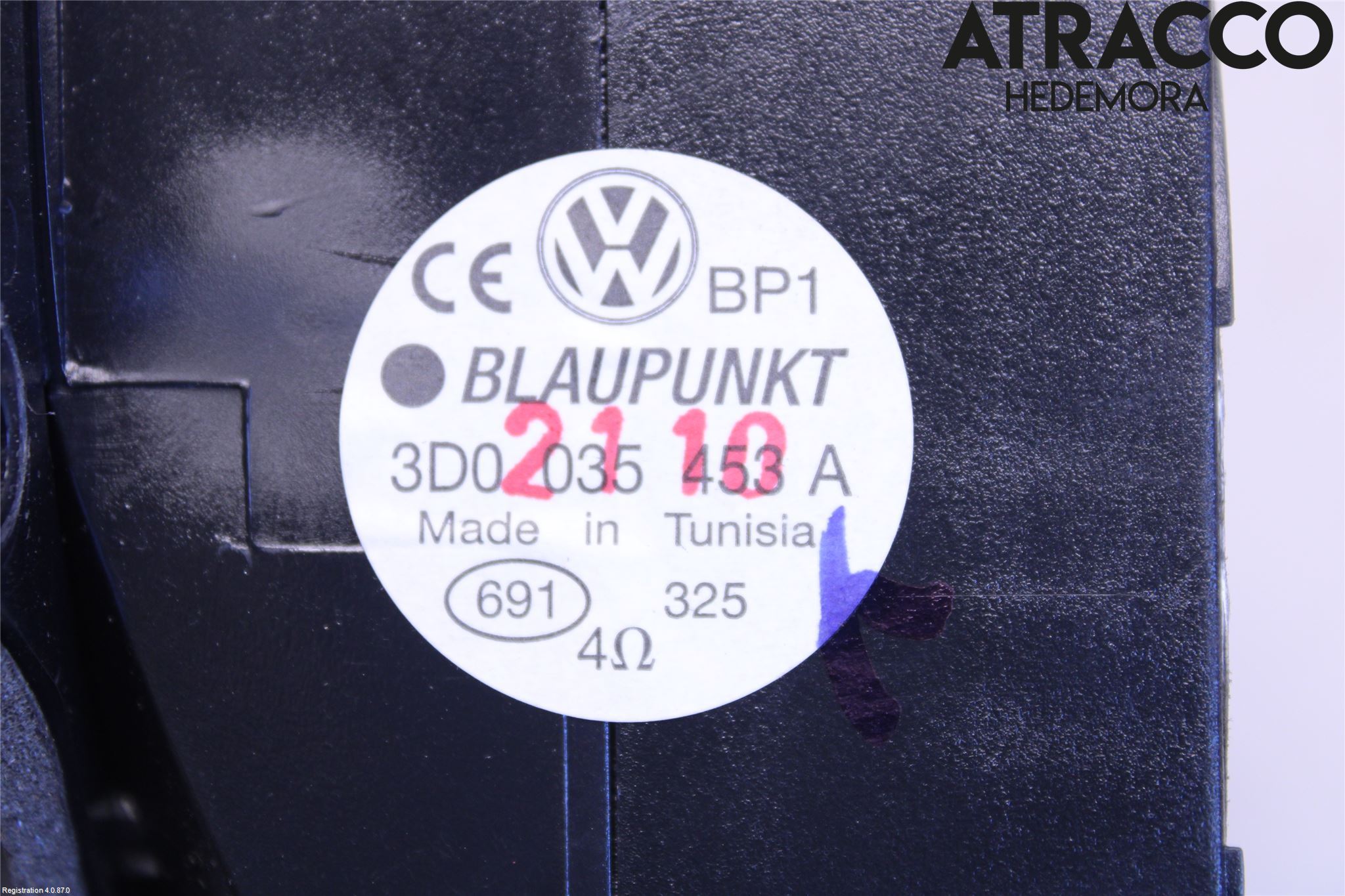 Volkswagen VW PHAETON Högtalare