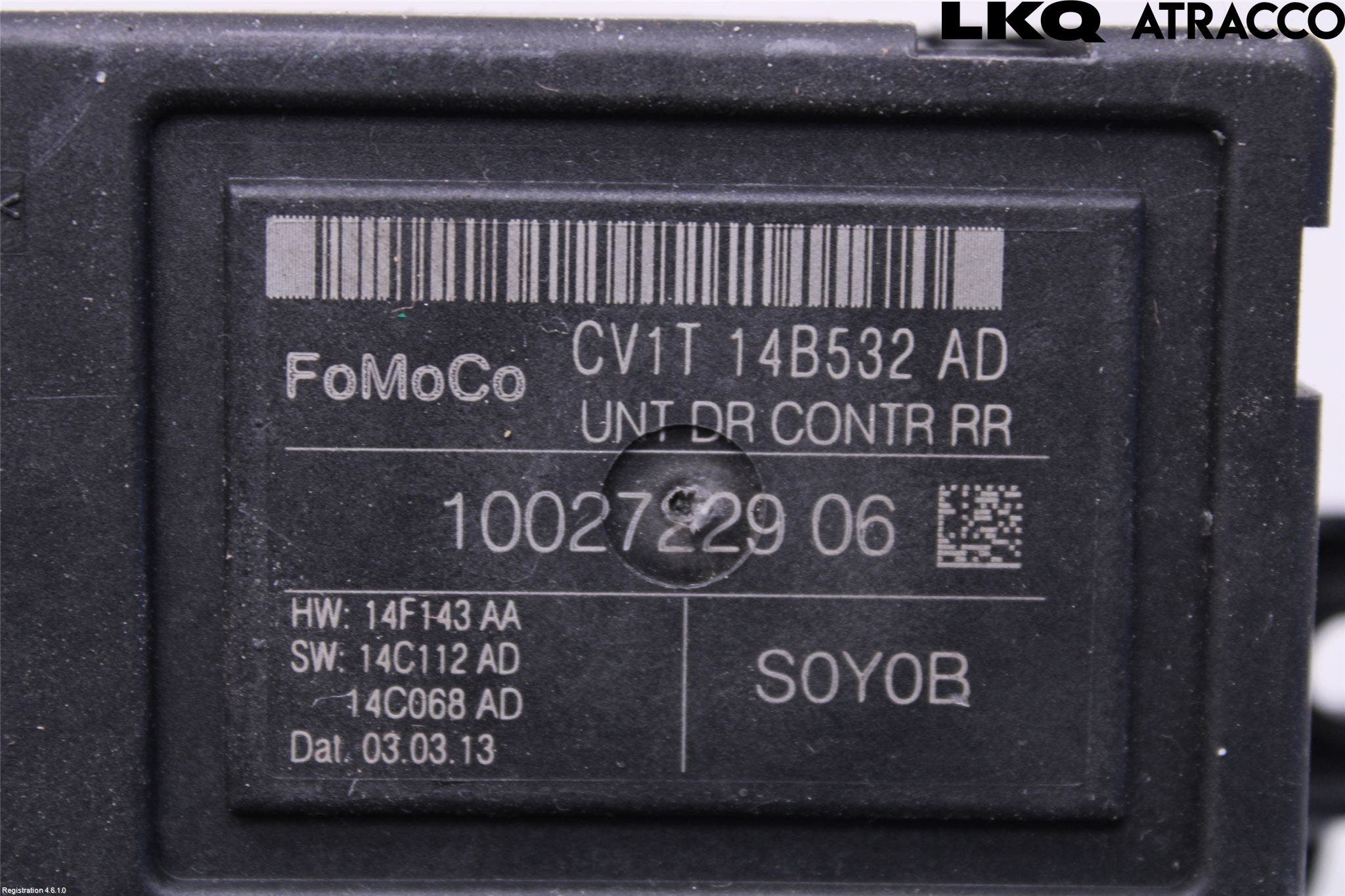 Ford B-MAX 12-17 Styrenhet Dörr