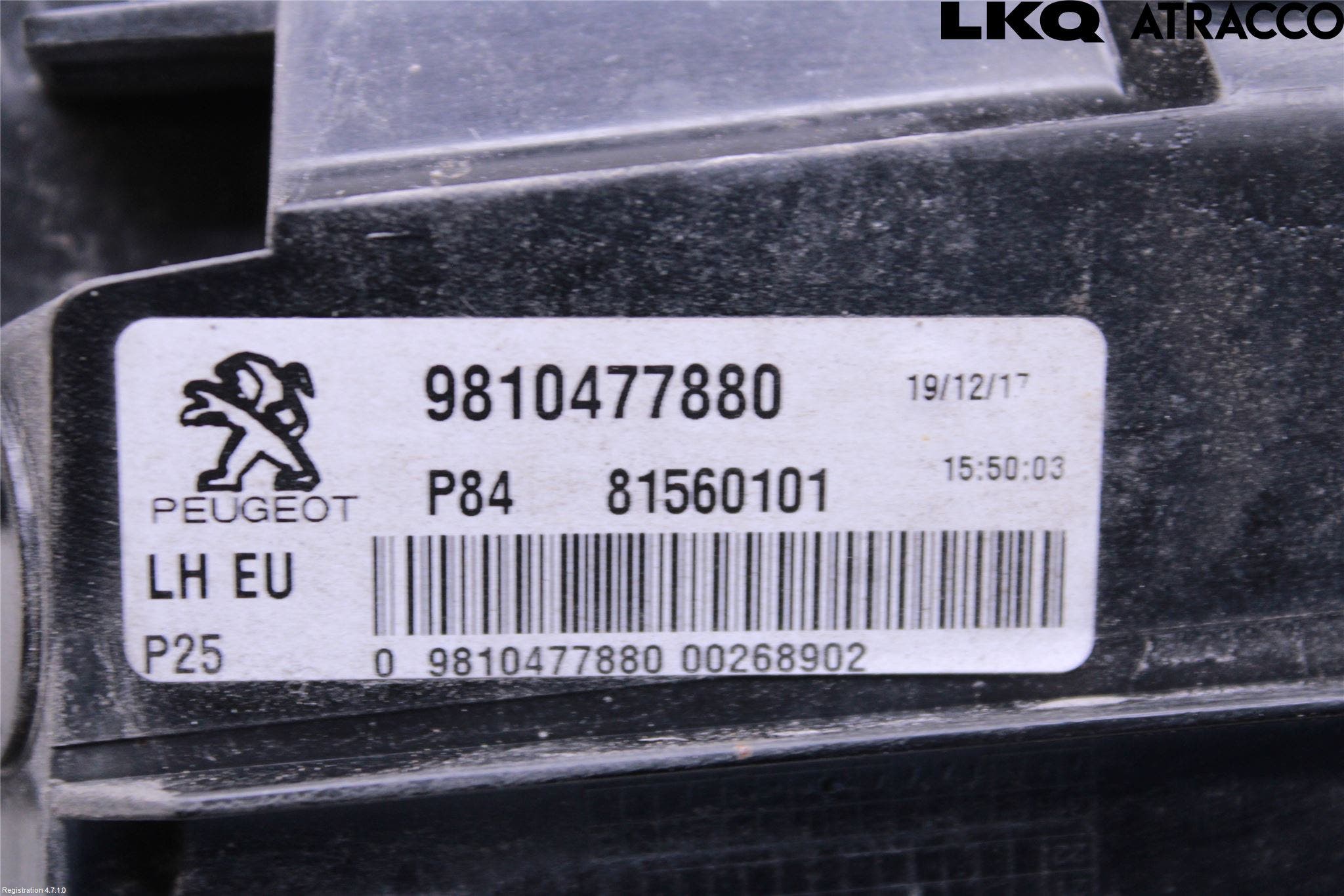 Peugeot 3008 17-24 Bakljus Lucka Vä