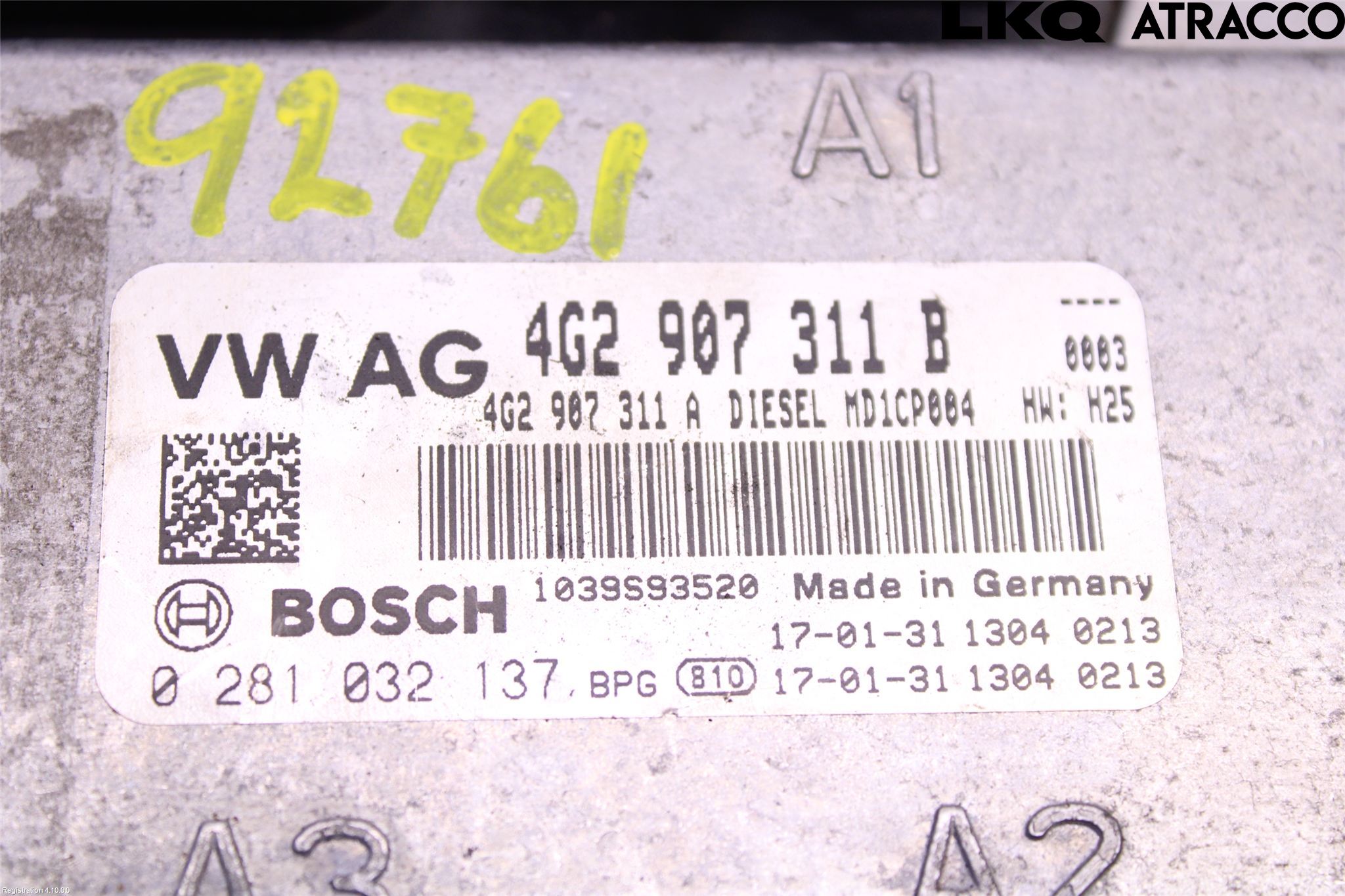 Audi A7/S7 4G 11-17 Styrenhet Inspump Diesel