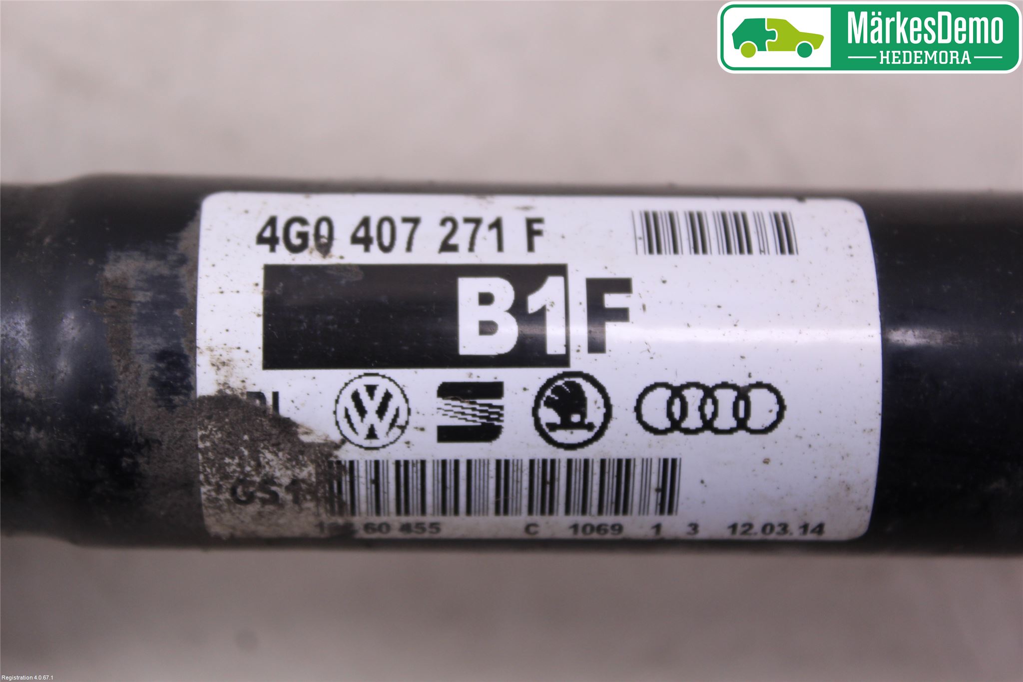 Audi A6/S6 4G 11-18 Drivaxel Fram Höger