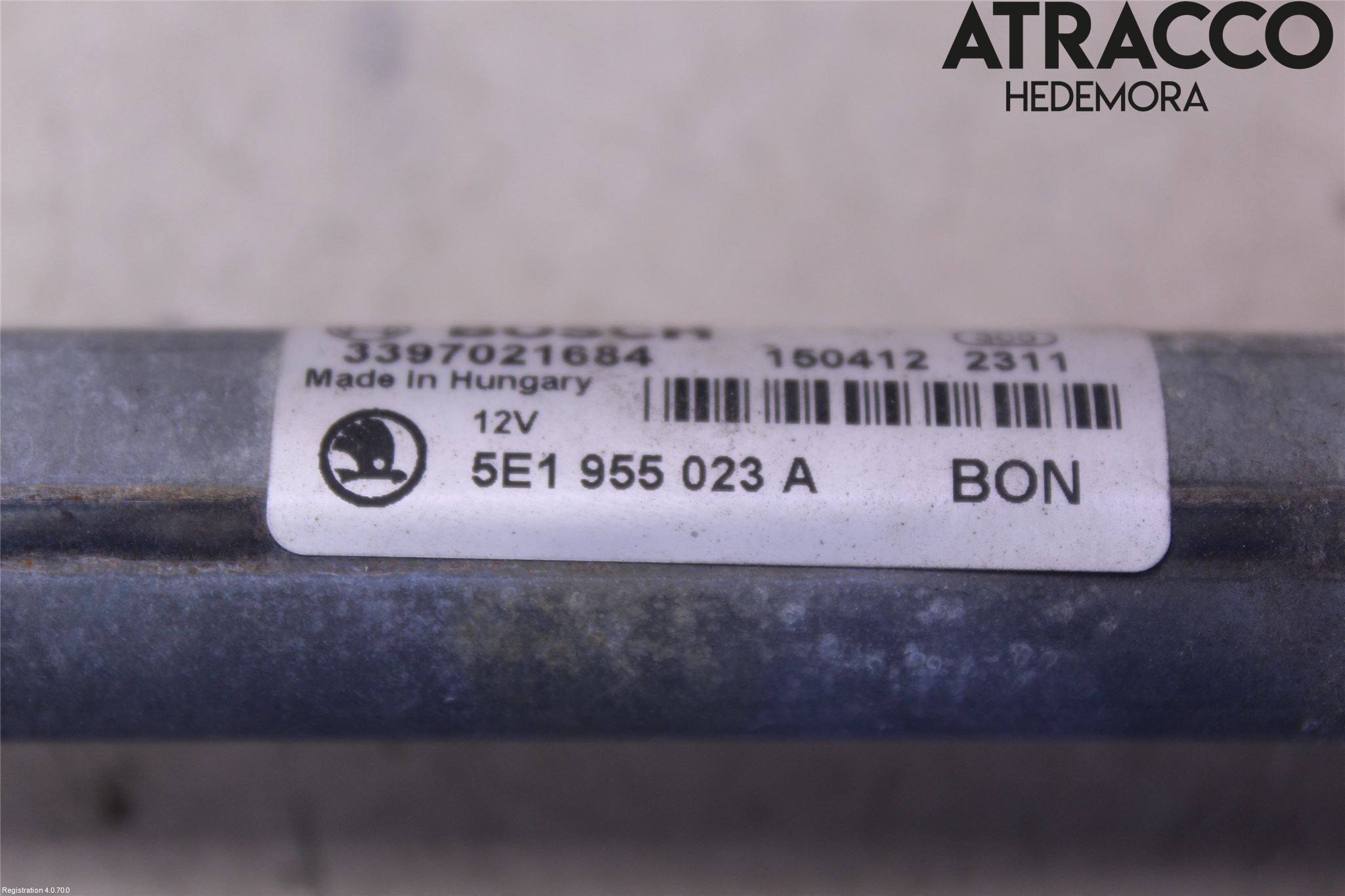 Skoda OCTAVIA (5E) 13-20 Torkarmekanism Vindruta