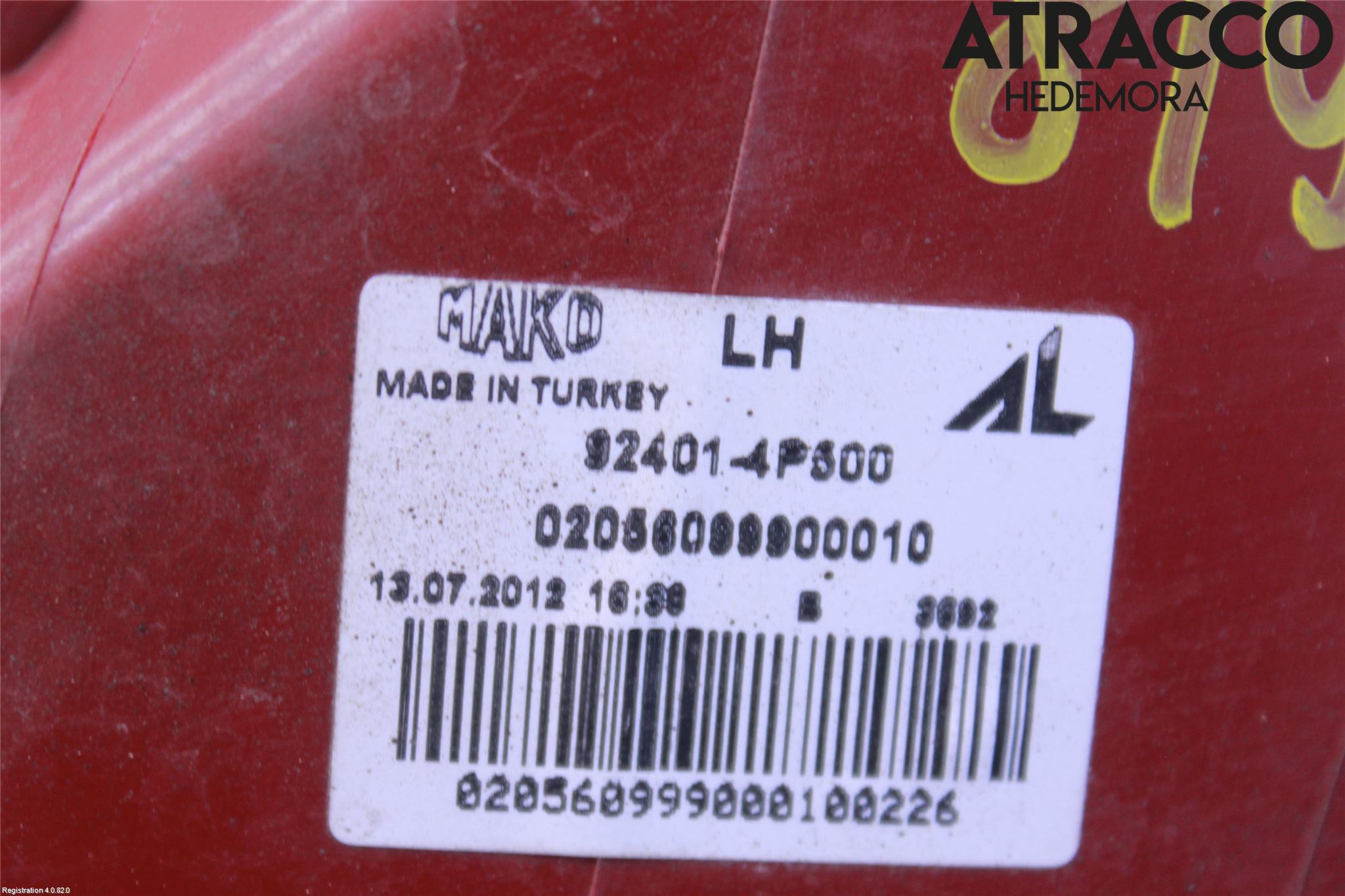 Hyundai i20 PB 09-14 Bakljus Vänster
